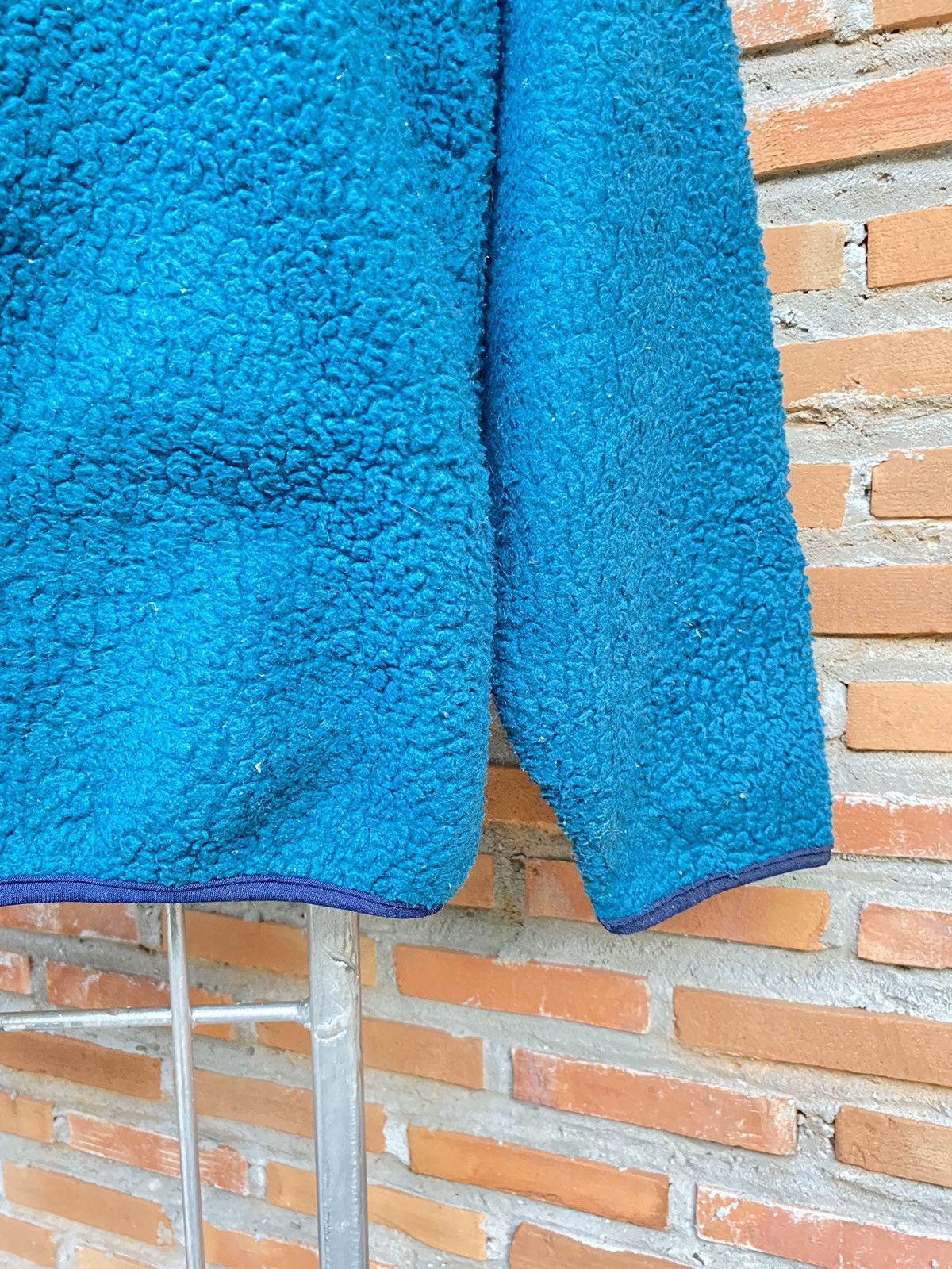 LL Bean fleece sherpa ocean blue jacket
