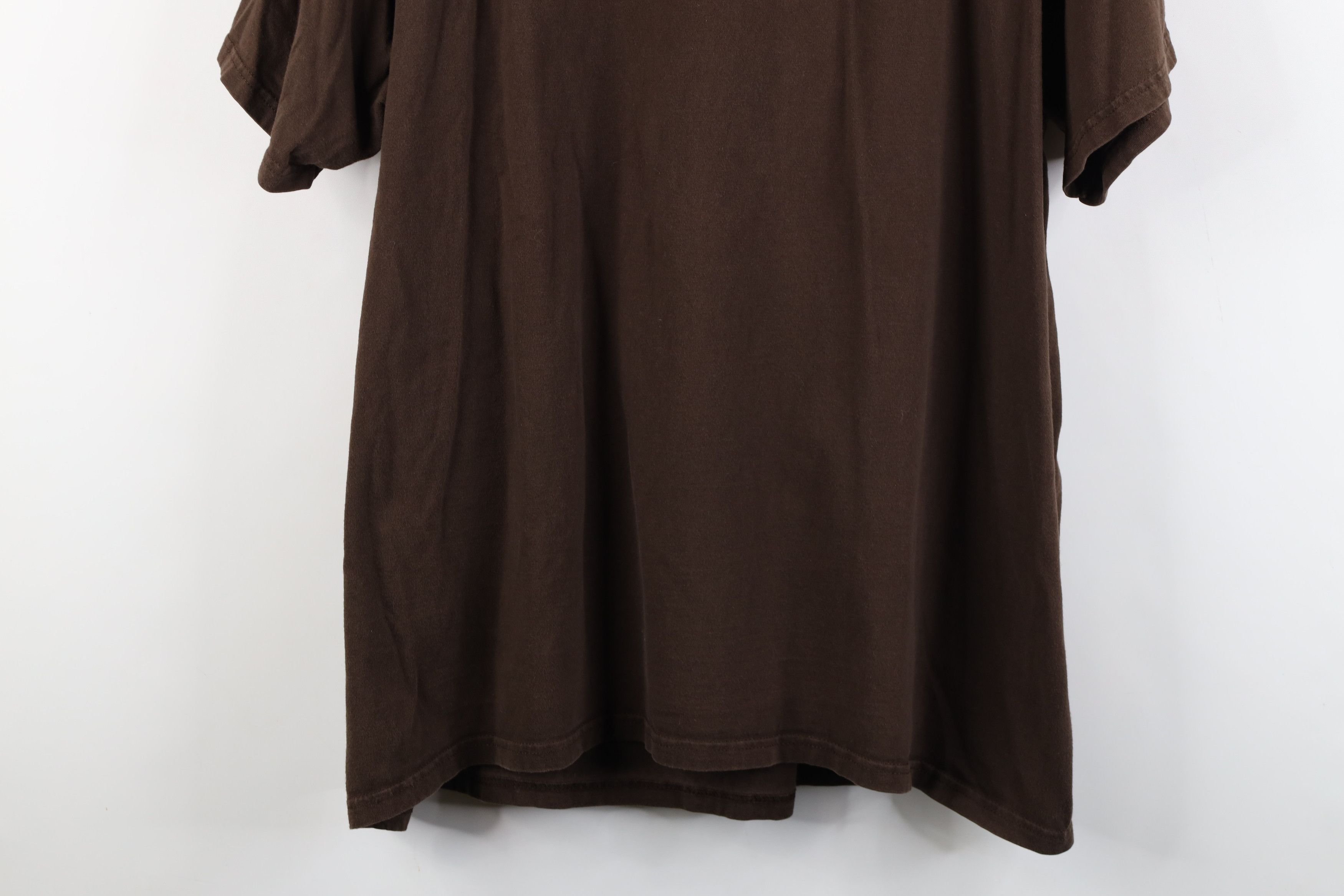 Nike Vintage Y2K Nike Spell Out Block Letter T-Shirt Brown Cotton Size US XXL / EU 58 / 5 - 14 Thumbnail