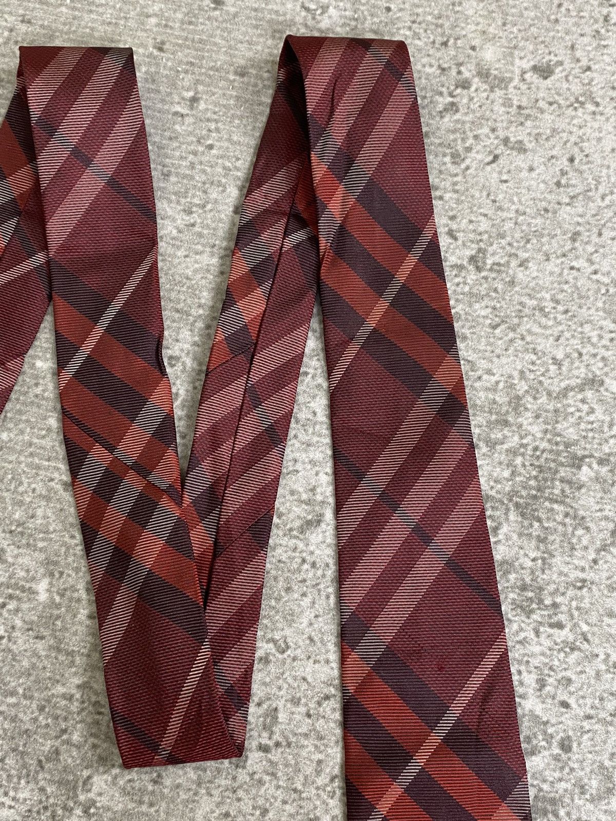 Burberry Vintage Burberry Nova Check Silk Tie Size ONE SIZE - 3 Thumbnail