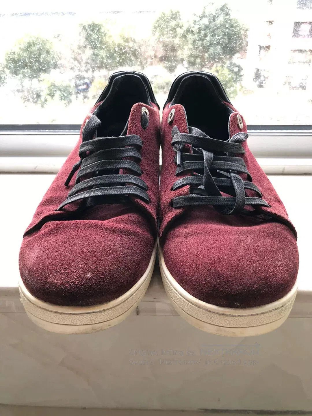 Louis Vuitton Louis Vuitton Men's Burgundy Sneakers. Size US 8 / EU 41 - 7 Thumbnail