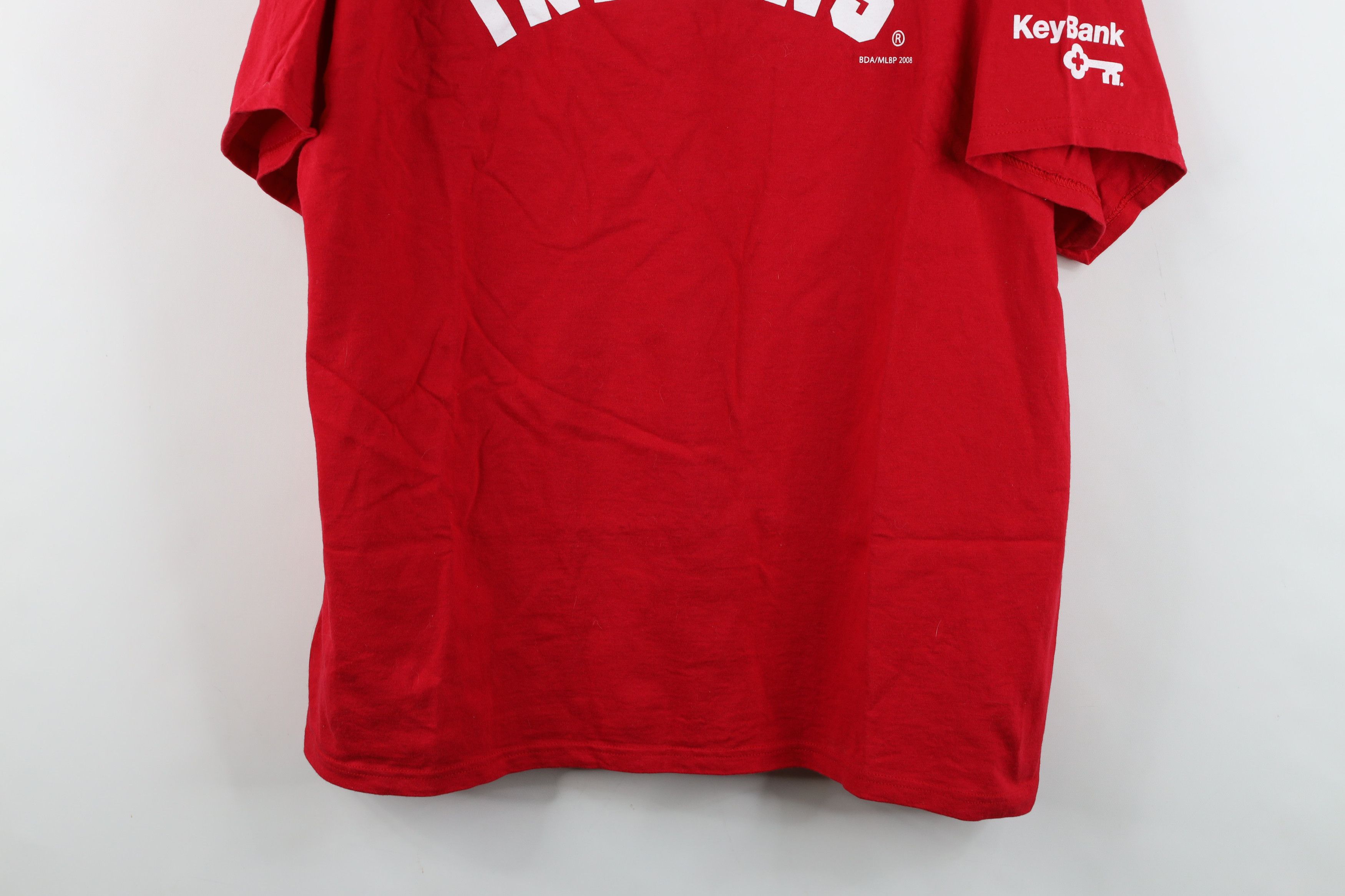 Vintage Vintage Y2K 2008 Cleveland Indians Baseball T-Shirt Red Size US XL / EU 56 / 4 - 3 Thumbnail