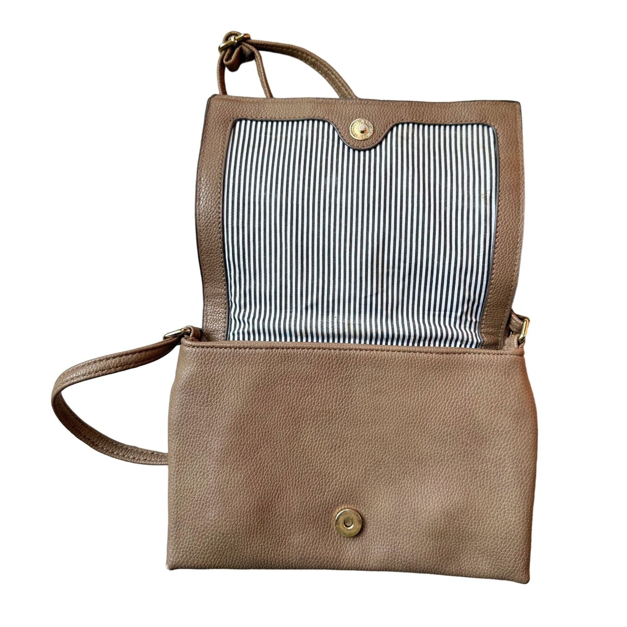 Other Christian Soriano for Payless Taupe Crossbody Bag with Zippe Size ONE SIZE - 2 Thumbnail