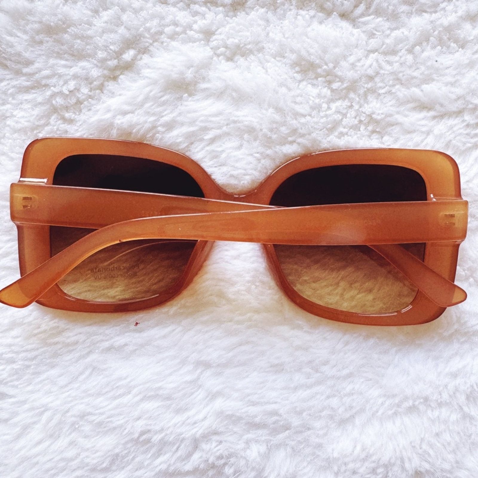 Other Eva Clear Gold Square-Framed Sunglasses Size ONE SIZE - 14 Thumbnail