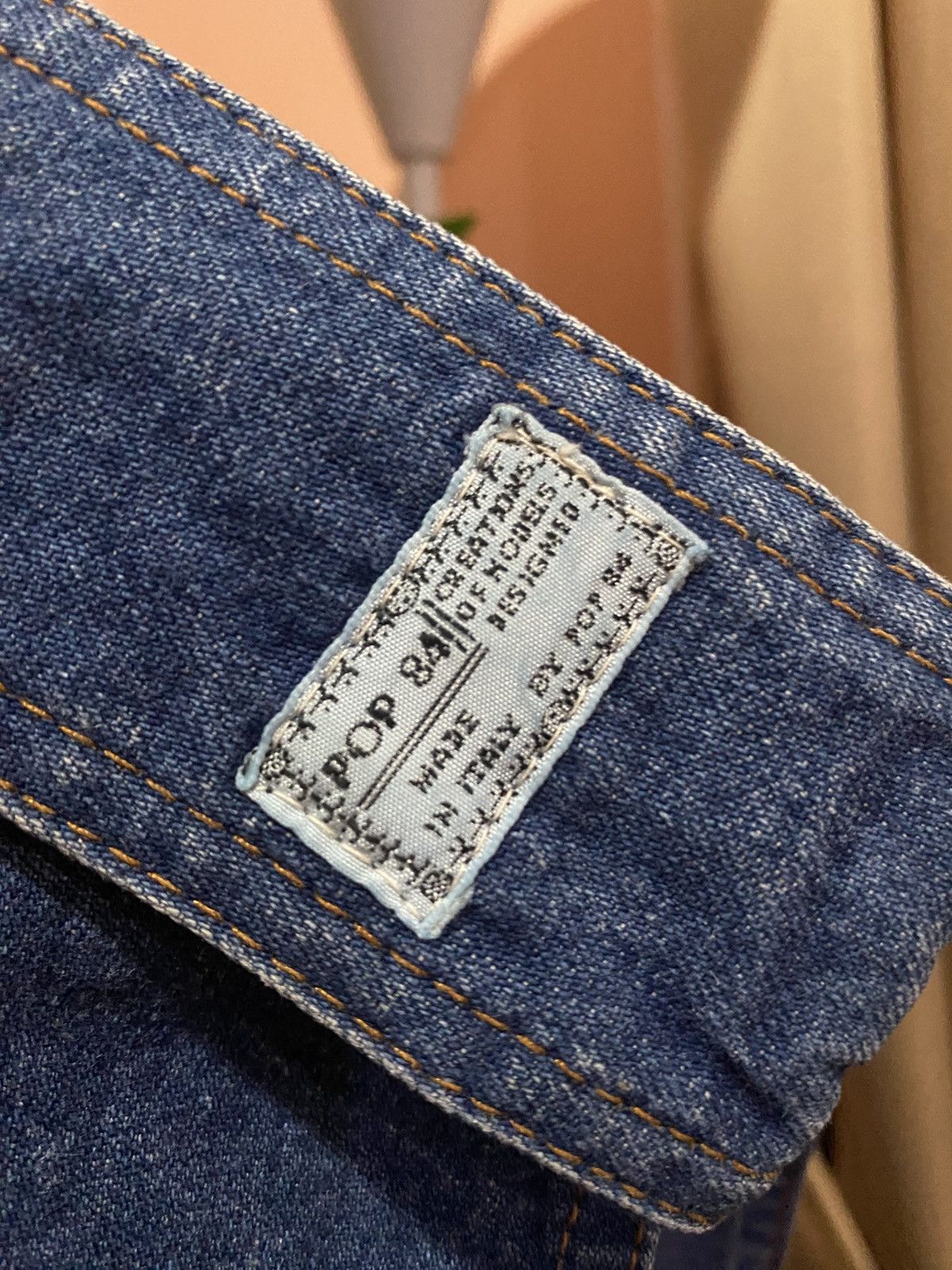 POP84 VINTAGE POP 84 DENIM BLUE VEST JACKET MADE IN ITALY Size US XL / EU 56 / 4 - 4 Thumbnail