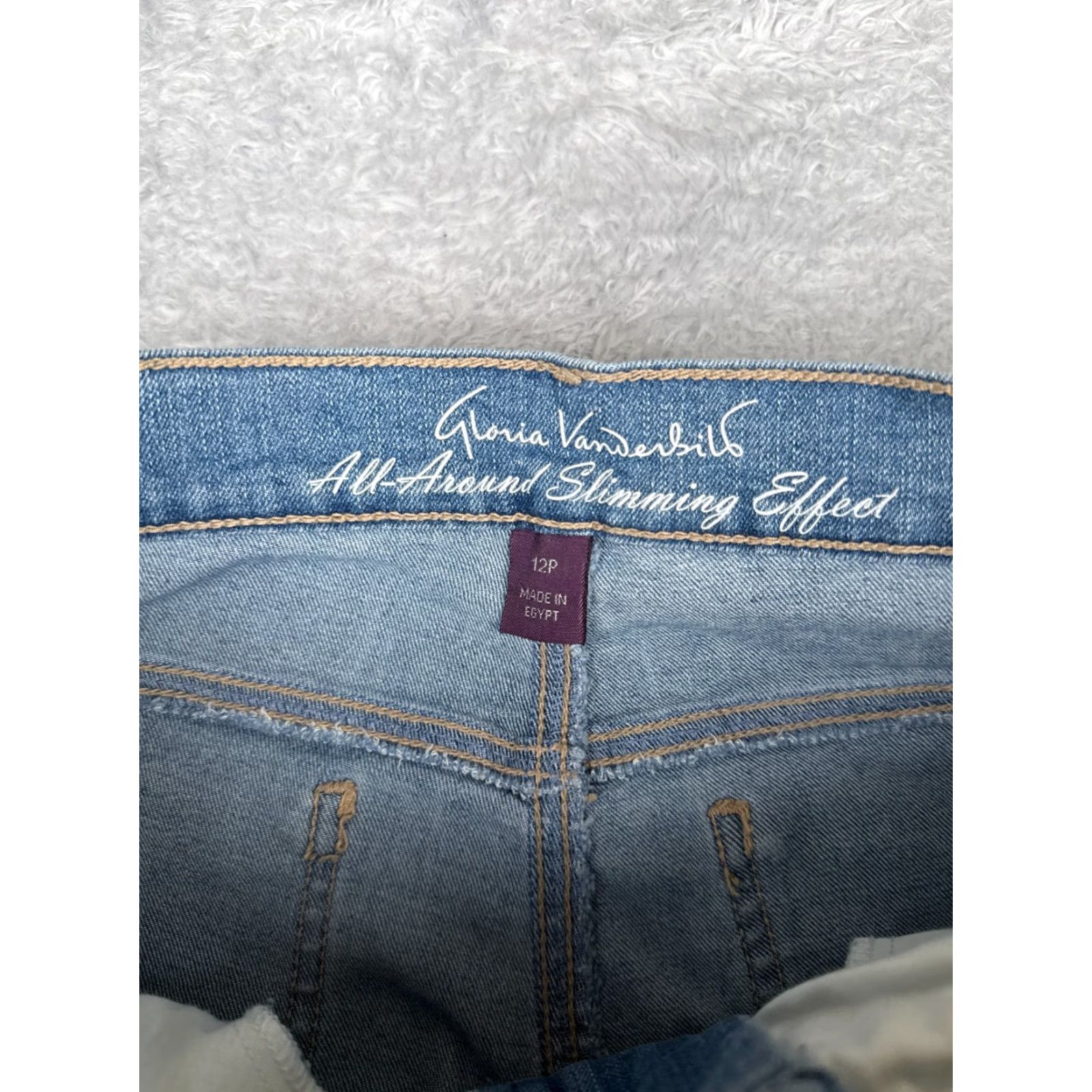 Gloria Vanderbilt Gloria Vanderbilt Jeans Capri 12P Womens Blue Denim Amanda Cotton Blend 31x18 Size 34" / US 12 / IT 48 - 6 Thumbnail