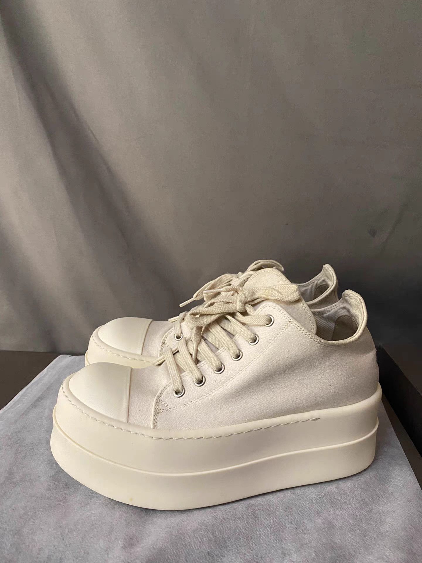 Rick Owens Rick Owens Drkshdw Low Top Thick Sole Turbo Sneakers Size US 8 / IT 38 - 1 Thumbnail