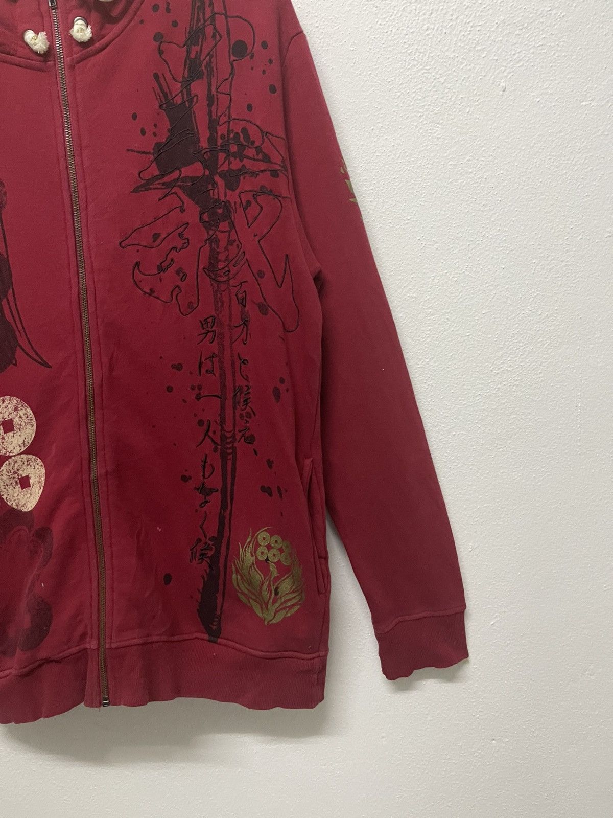 Karakuri Tamashii 2000s SENBU SUKAJAN DESIGN FULL PRINT ZIPPER HOODIE Size US L / EU 52-54 / 3 - 13 Thumbnail