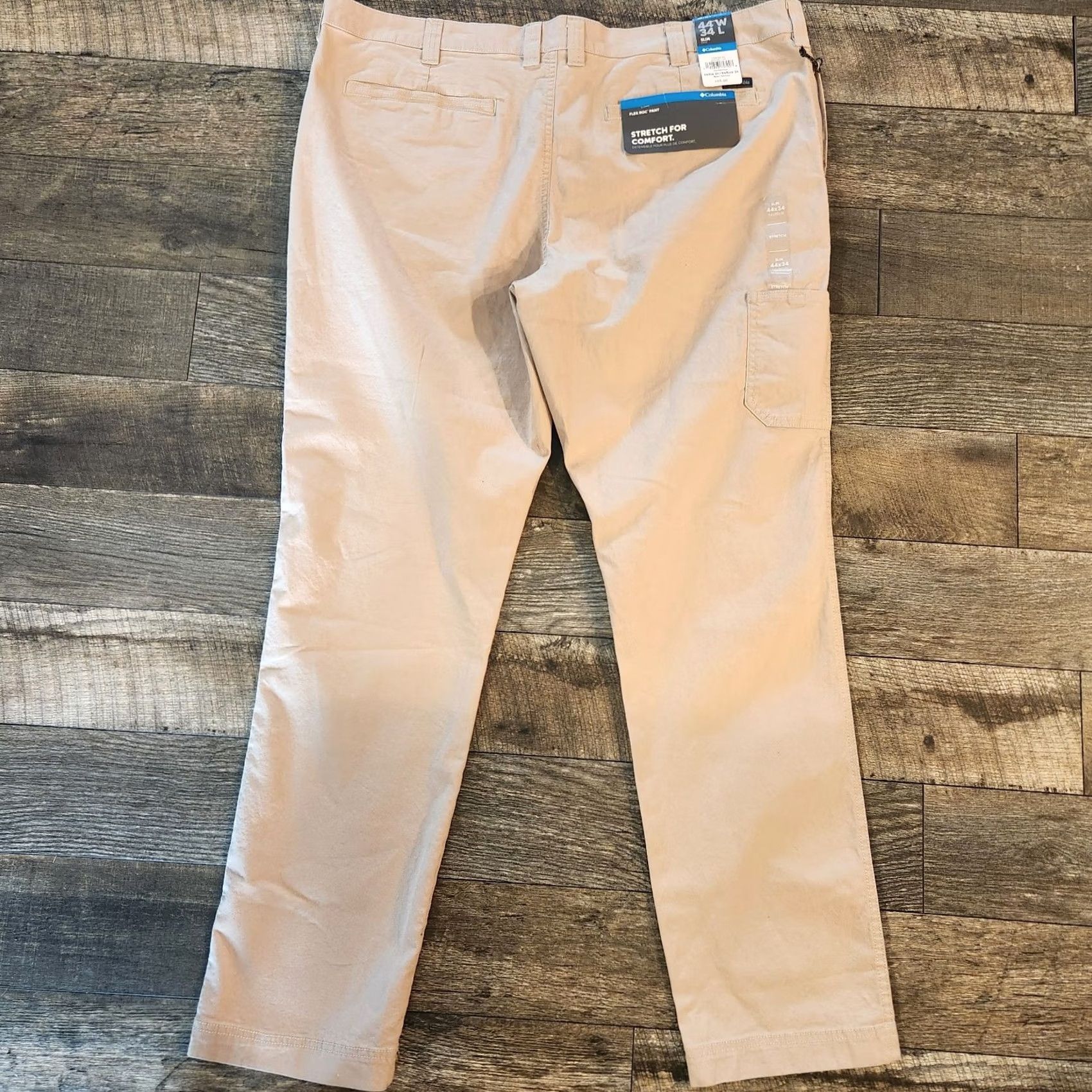 Vintage Columbia Mens Flex ROC Utility Pant 44x34 Khaki Tan Stretch Hiking Performance Cargo Pocket Straight 5-Pocket Mens Regular Size 44 Beige Spring Size US 44 / EU 60 - 7 Thumbnail