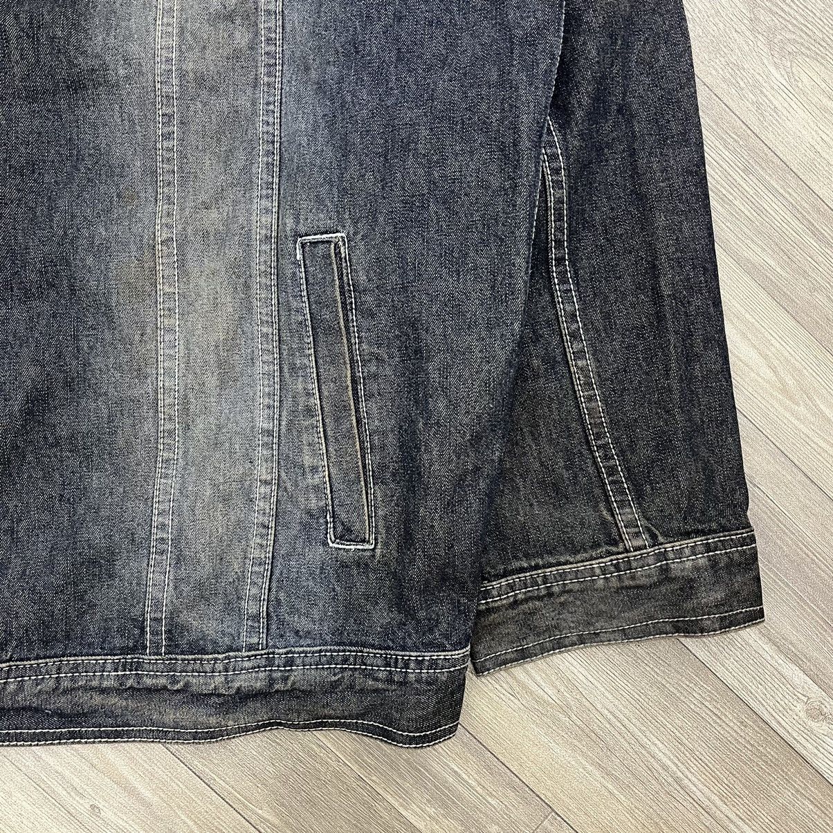 Rocawear × Vintage Vintage Y2K Rocawear Big Logo Black Wash Denim Jacket Size US XXL / EU 58 / 5 - 14 Thumbnail