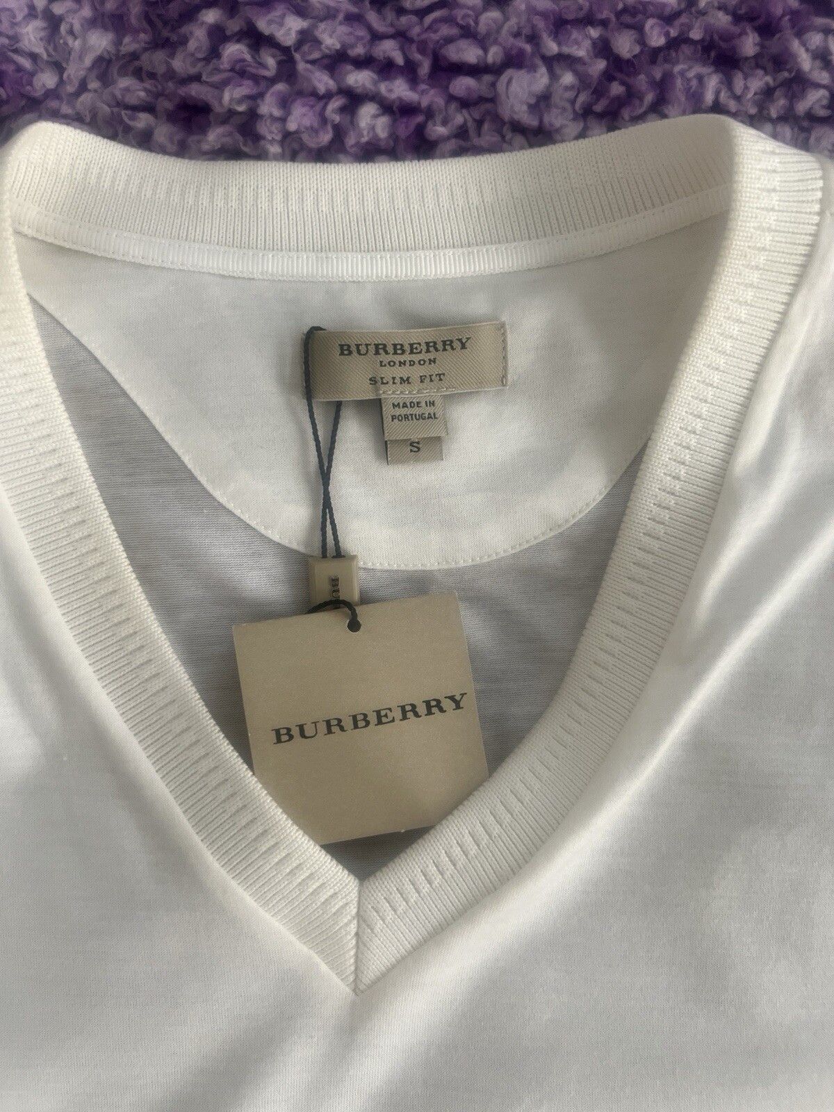 Burberry Burberry London Men’s Slim Fit White Short Sleeve Small NWT Size US S / EU 44-46 / 1 - 2 Thumbnail