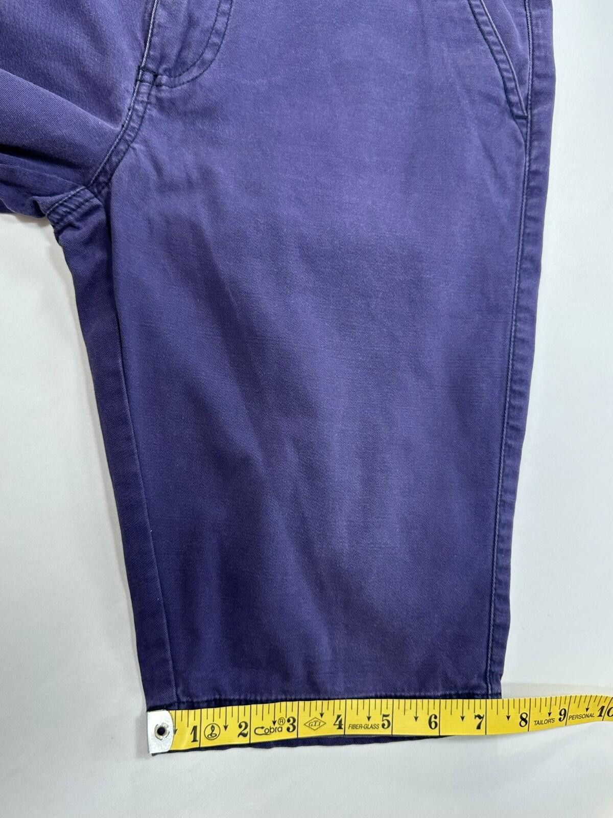 Other Johnnie B Flat Front 100% Cotton Chino Shorts Purple Mens 28 Size US 28 / EU 44 - 6 Thumbnail