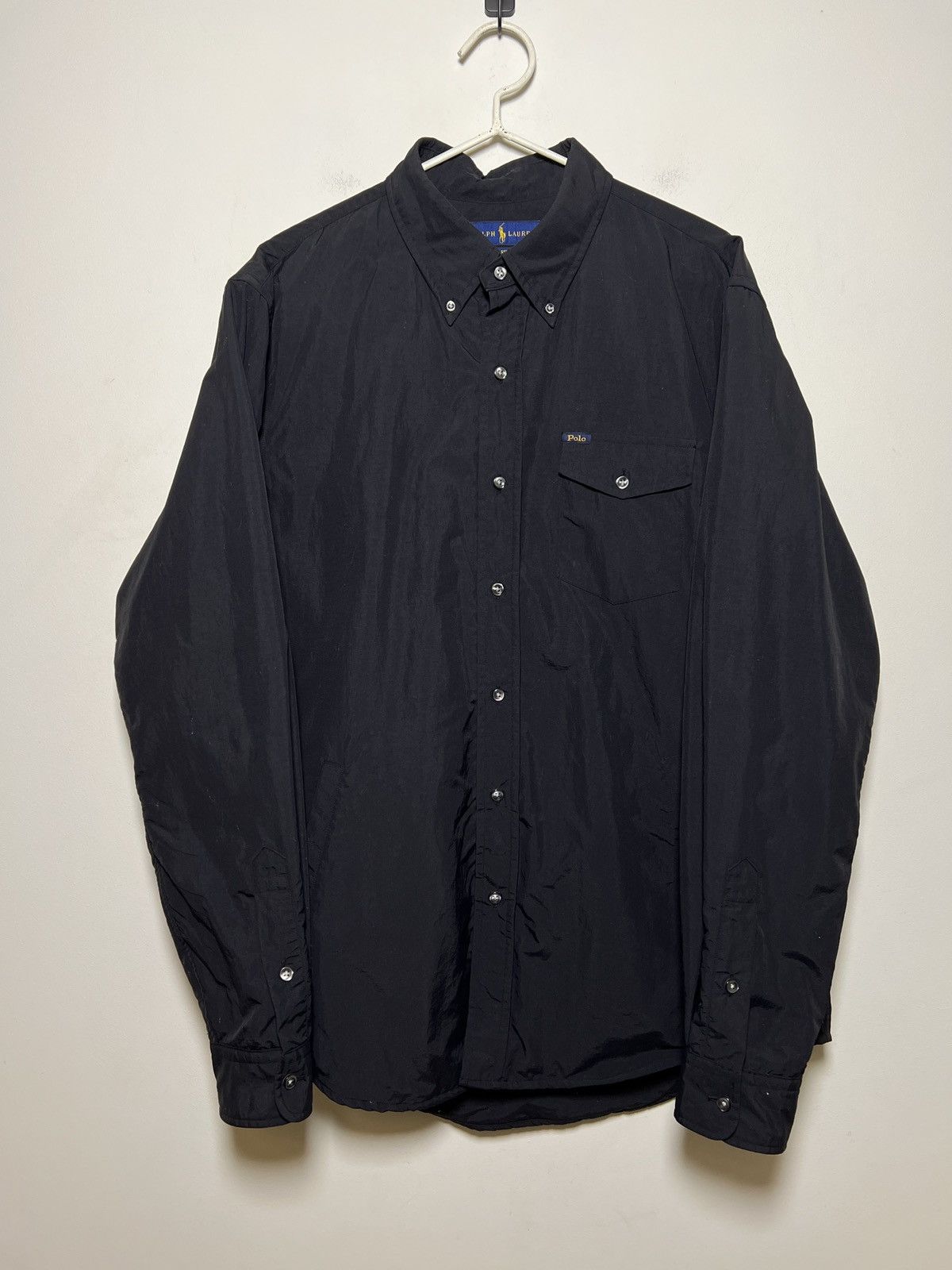 Ralph Lauren Ralph Lauren Black Nylon Button-Up insulated Shirt Size US L / EU 52-54 / 3 - 11 Thumbnail