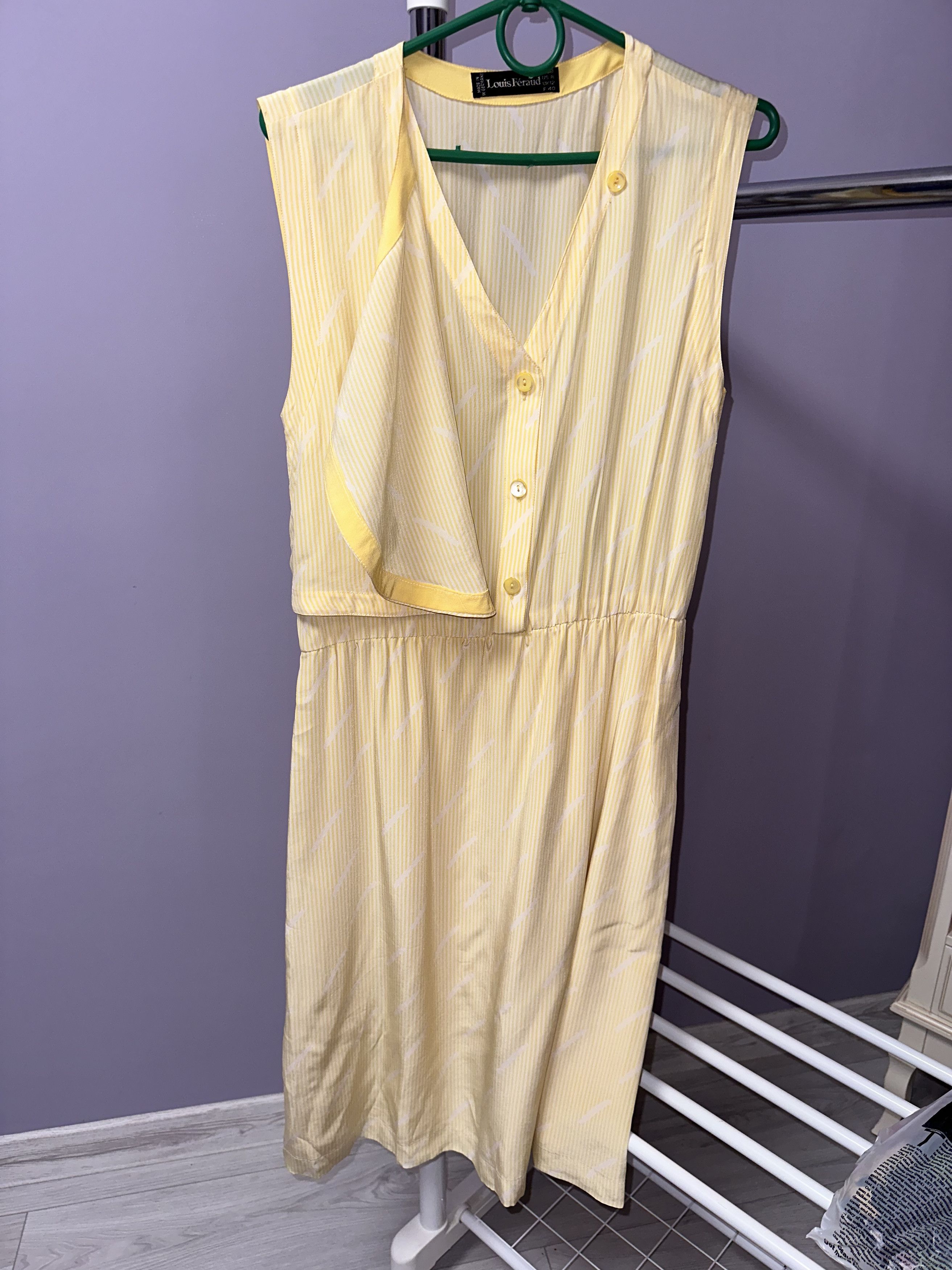 Designer × Louis Feraud × Vintage silk vintage dress Louis Feraud Size XS / US 0-2 / IT 36-38 - 4 Thumbnail