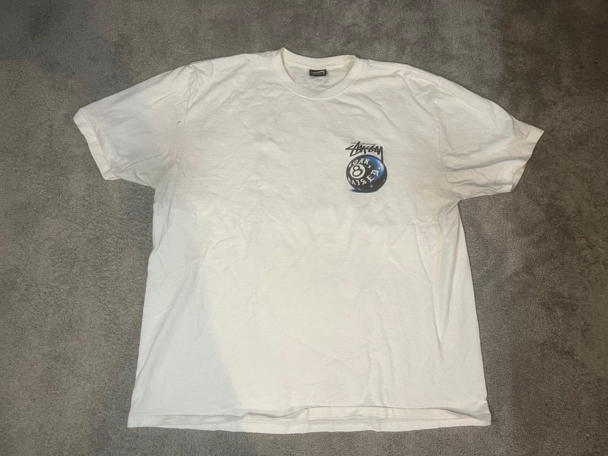 Stussy X Born X Raised 8 Ball Tee | Size M | In Hand Quick