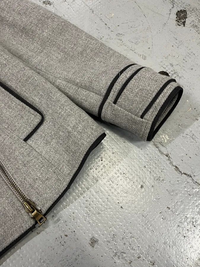 Moschino Moschino Officer Double-Breasted Grey Wool Jacket Size S / US 4 / IT 40 - 6 Thumbnail