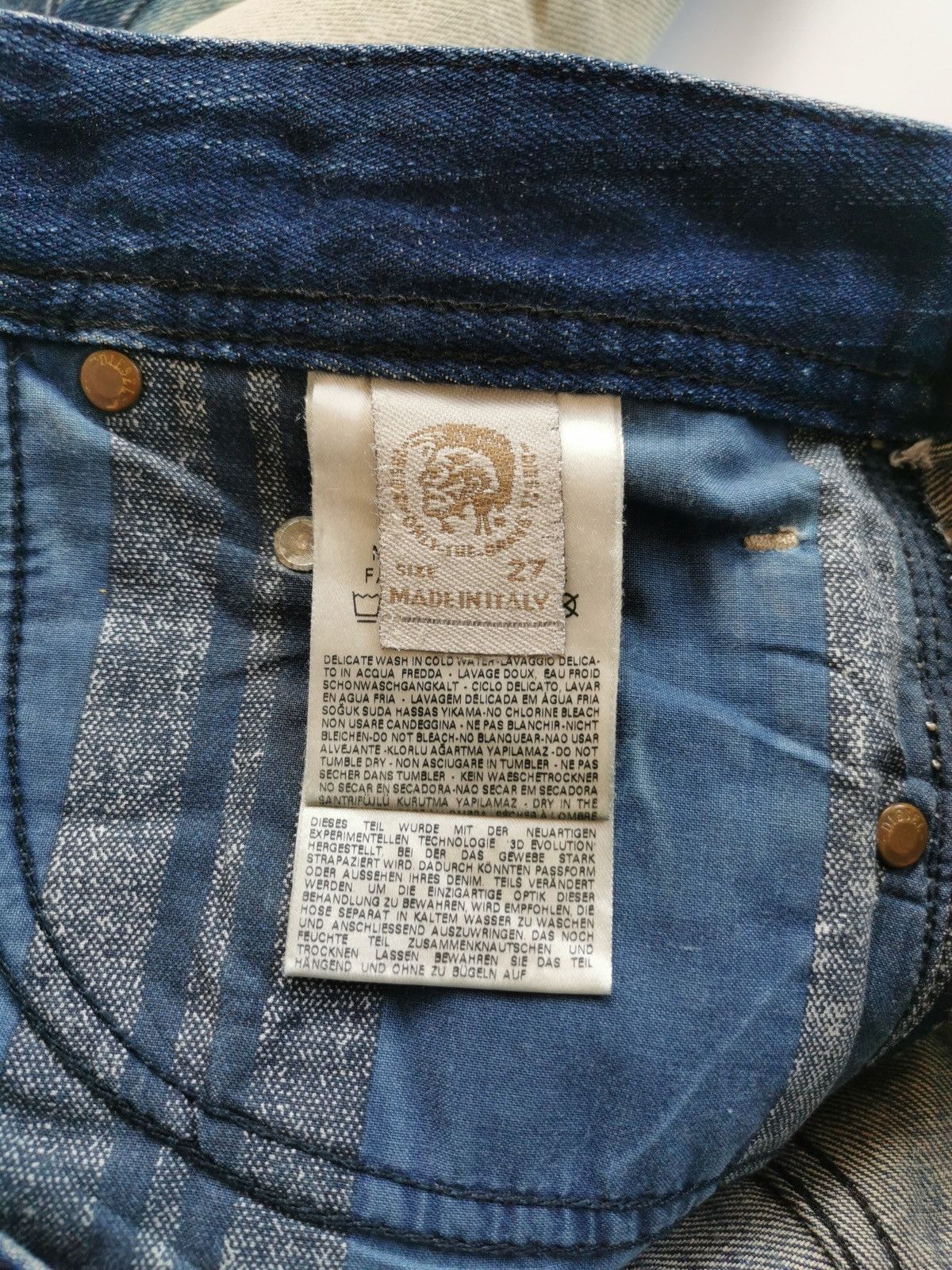 Diesel Black Gold Diesel Mudwash Safado Denim Jeans Size US 30 / EU 46 - 11 Thumbnail