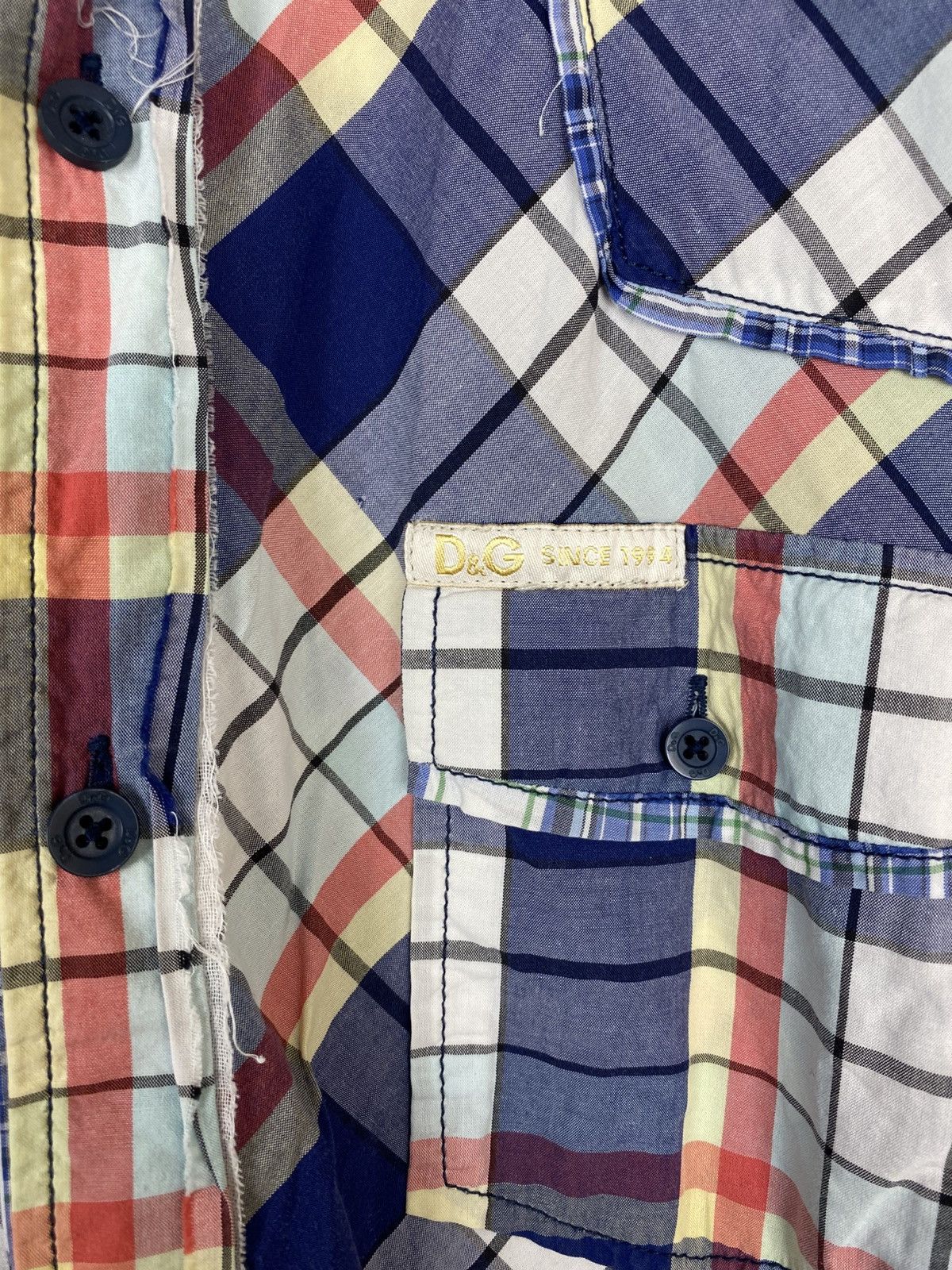 Dolce & Gabbana Vintage Dolce Gabbana Plaid Shirts Y2K Opium Luxury Style Size US XXL / EU 58 / 5 - 6 Thumbnail