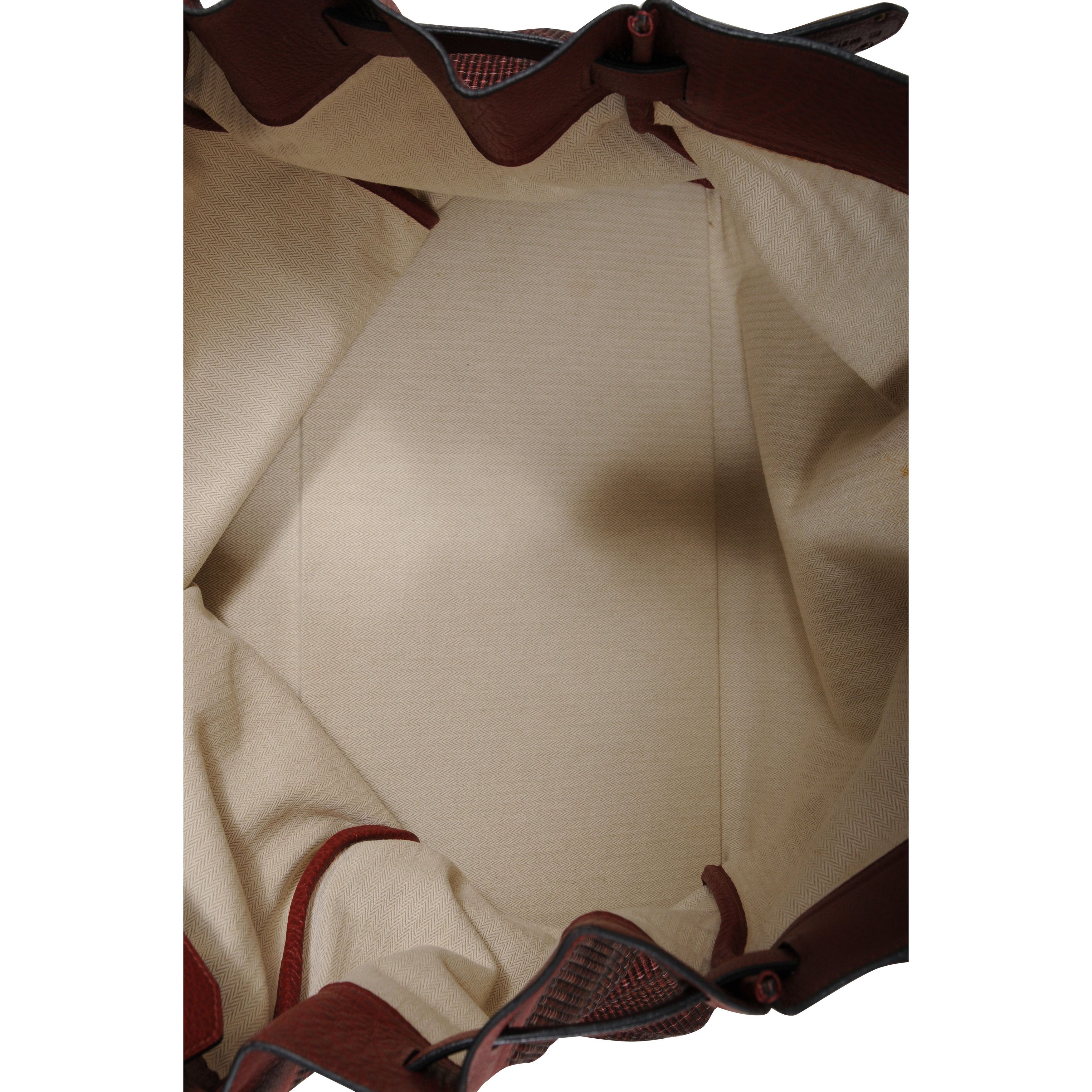 Hermes Haute A Courroies Hac 50 Red Rogue H Crinoline Buffalo Gold Size ONE SIZE - 20 Thumbnail