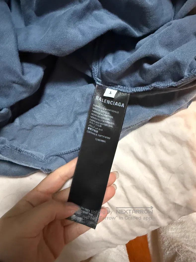 Balenciaga Balenciaga Blue Flame Short Sleeve Size US S / EU 44-46 / 1 - 4 Thumbnail