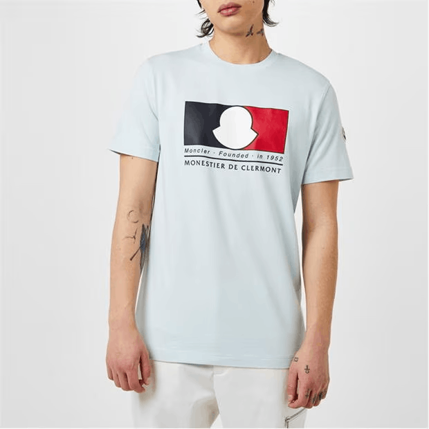 Moncler Tricolour Logo Motif T-Shirt Size US S / EU 44-46 / 1 - 4 Thumbnail