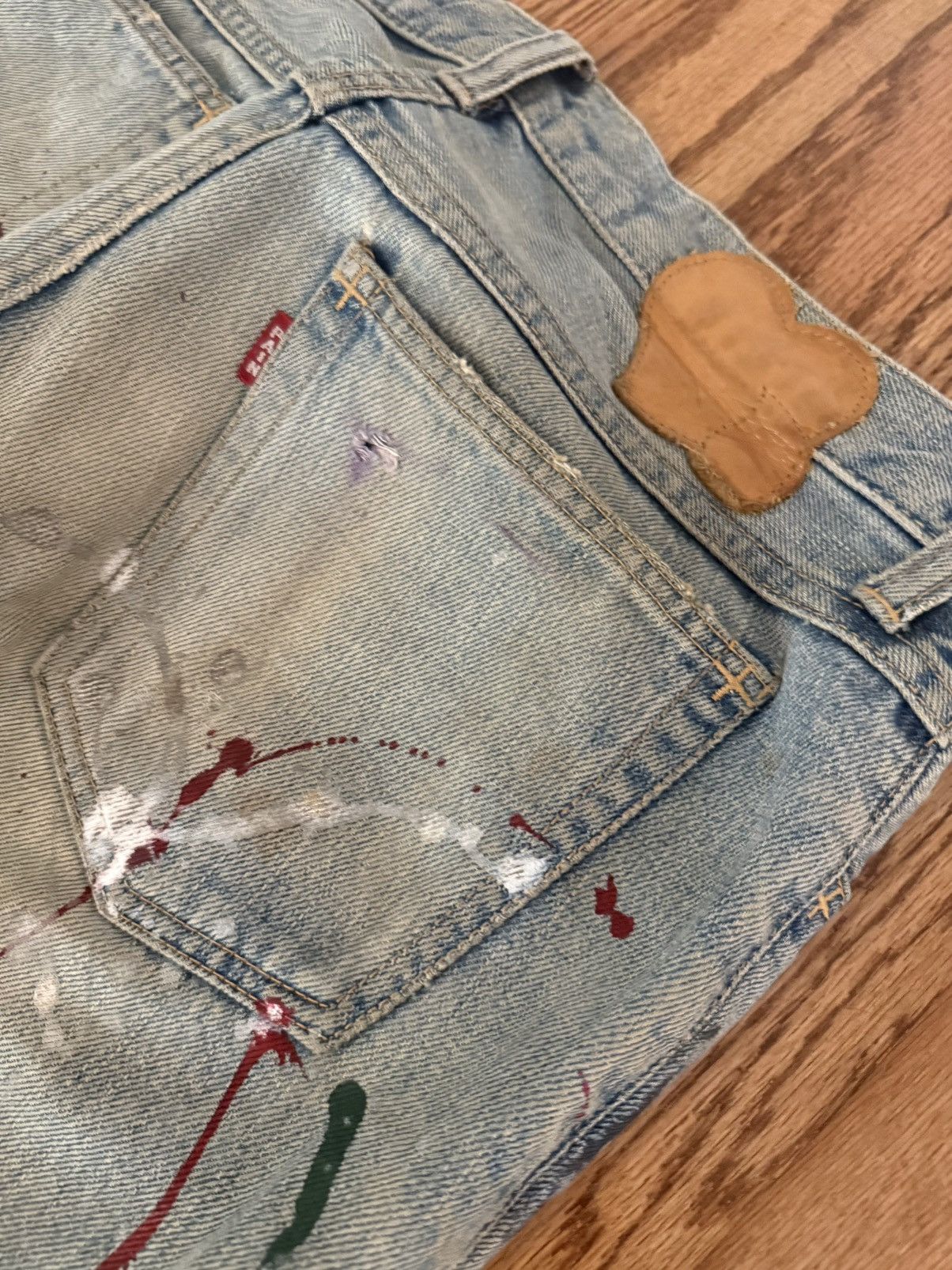 Number (N)ine Number (N)ine SS06 Paint Splatter Denim Size US 29 - 3 Thumbnail