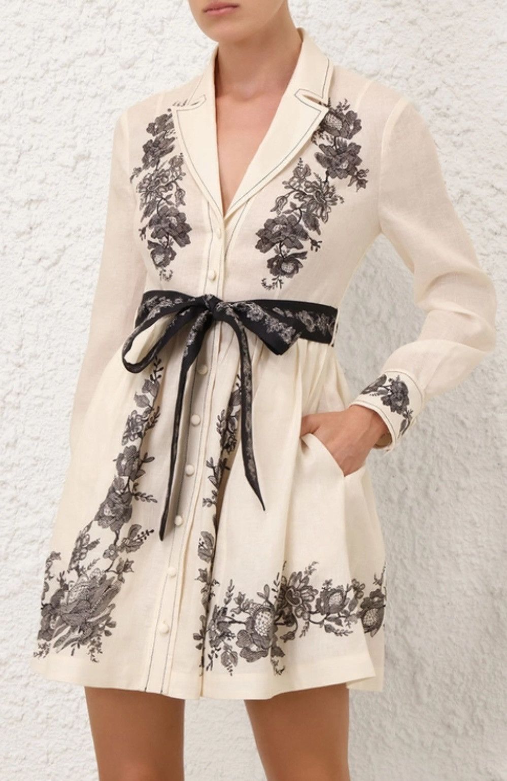 ZIMMERMANN SHIRT MINI DRESS