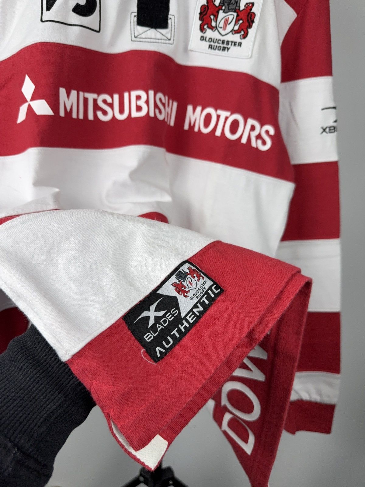 Japanese Brand Gloucester Rugby Mitsubishi Motors Jersey XBlades M Size US L / EU 52-54 / 3 - 9 Thumbnail