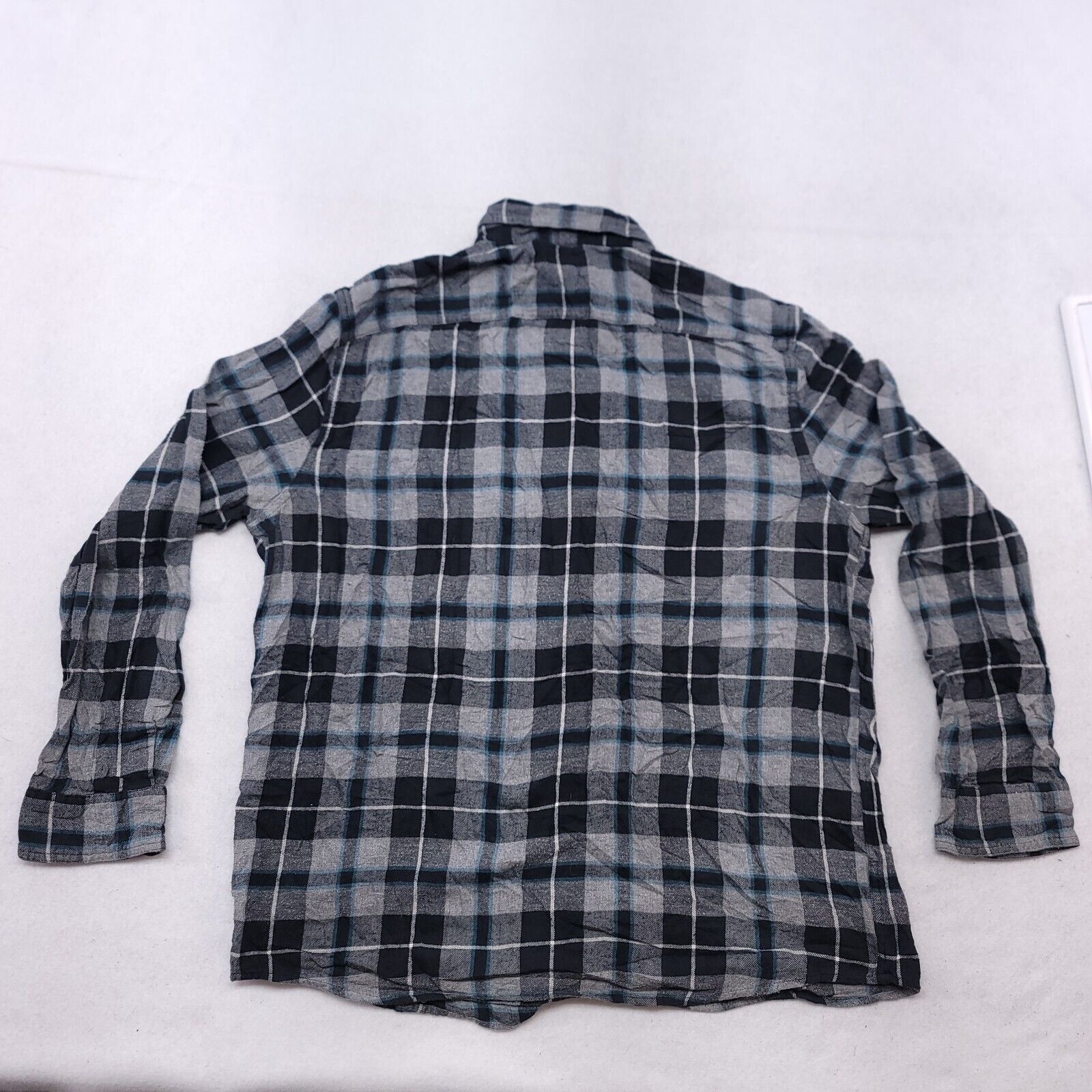 Sonoma Sonoma Tartan Flannel Button Up Shirt Men Size XL Gray Black Size US XL / EU 56 / 4 - 10 Thumbnail