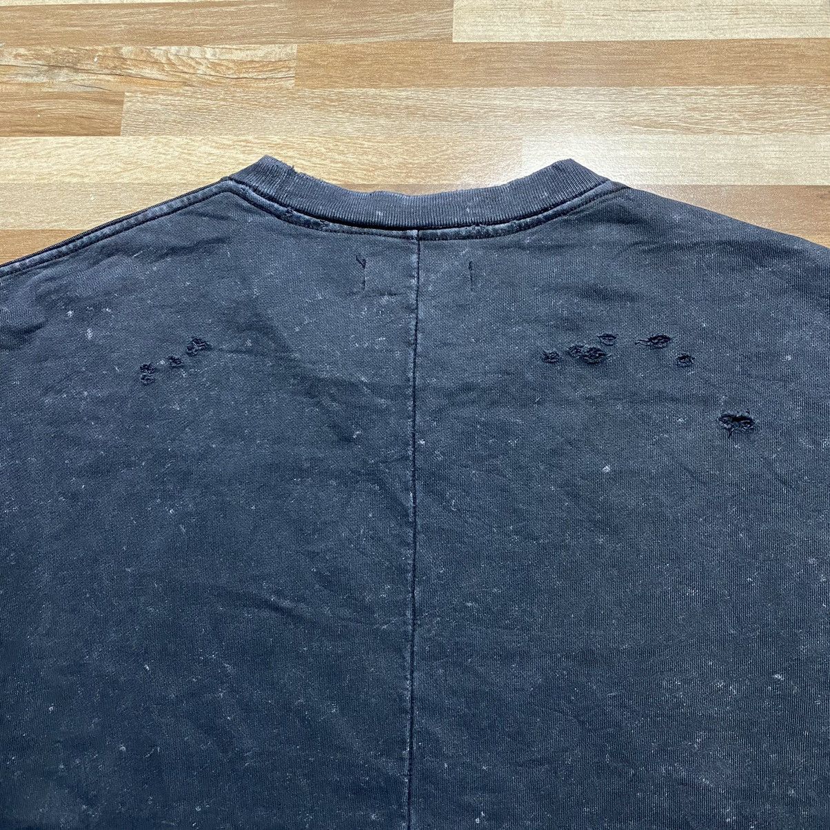 Allsaints Allsaint Reid Crewneck Black Acid Wash Holes Size US L / EU 52-54 / 3 - 4 Thumbnail