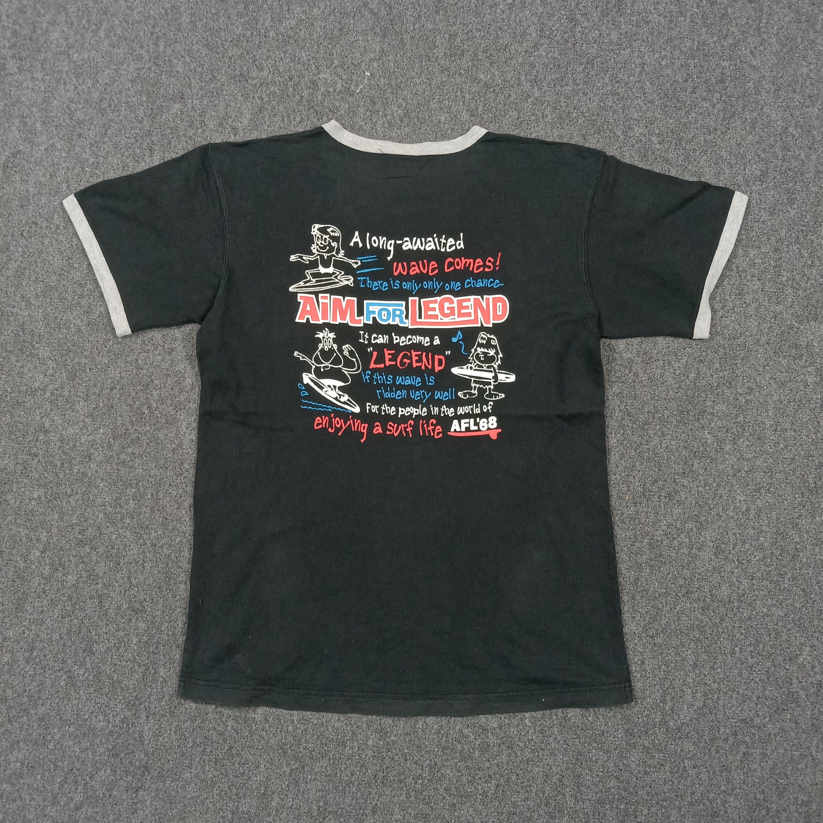 Vintage Bay Leaf Surf AFL'68 Surfing Graphic Tshirt C276N68 Size US M / EU 48-50 / 2 - 1 Thumbnail