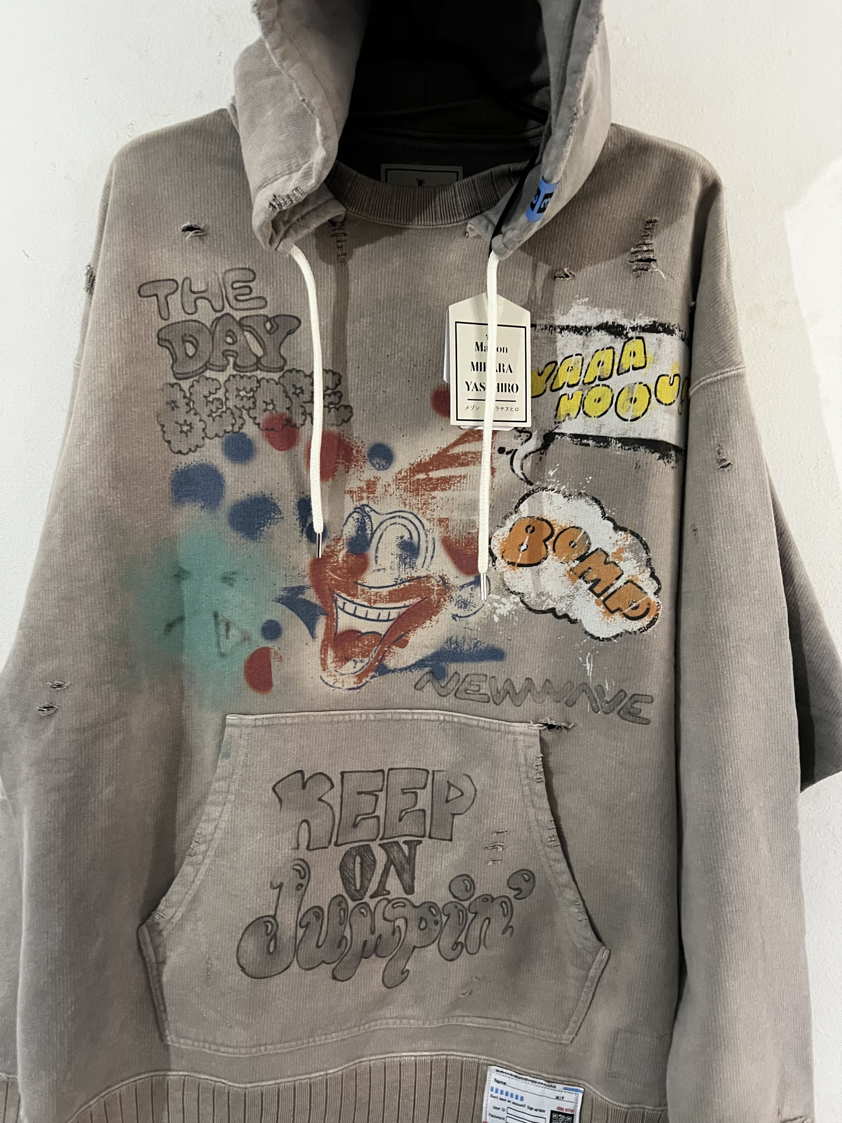 Maison MIHARA YASUHIRO Vintage-like hoodie Size US M / EU 48-50 / 2 - 3 Thumbnail