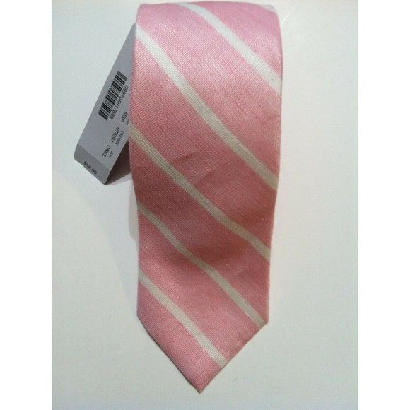 J.Crew NWT $88 J.CREW MENS NEW PINK 71%LINEN 29%SILK TIE WIDTH:3" Size ONE SIZE - 1 Thumbnail
