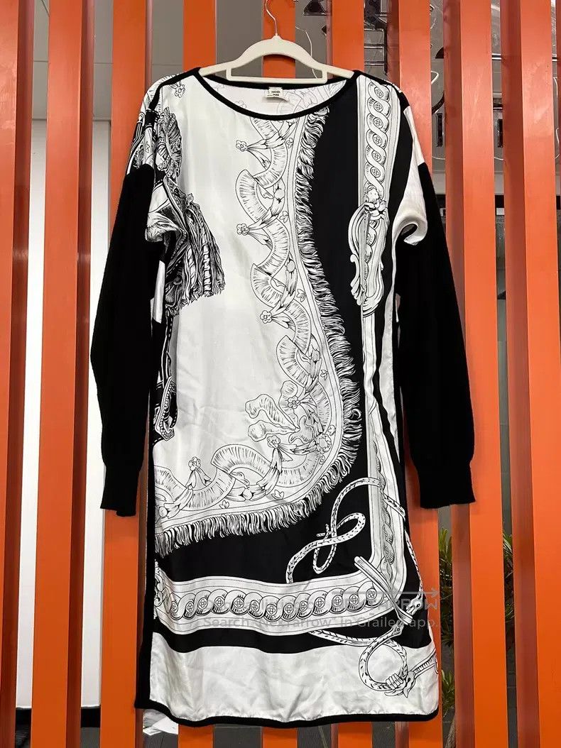 Hermes Hermes Silk Dress Size XXS / US 00 / IT 34 - 1 Thumbnail