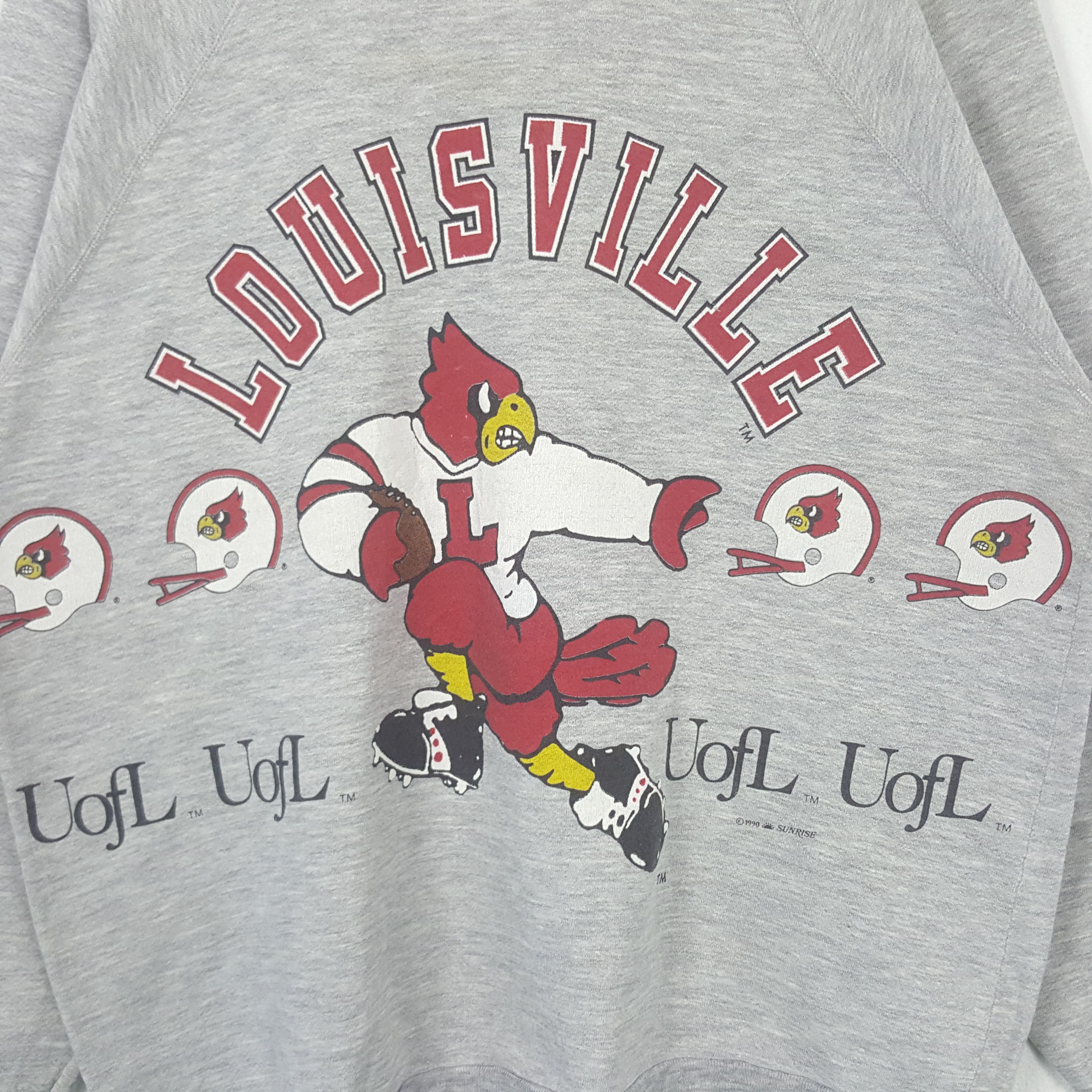 NFL Vintage Louis Ville American Football Team Sweatshirt RR6 Size US XL / EU 56 / 4 - 4 Thumbnail