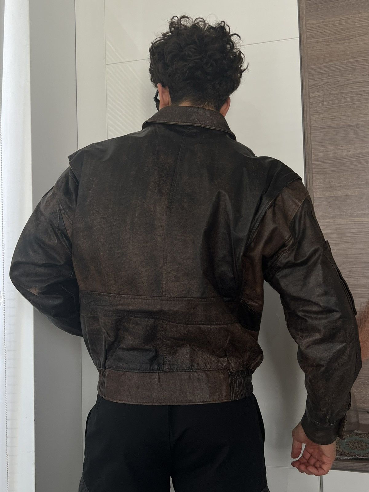 Genuine Leather ‼️Vibtage 60s RRP:600$!Paris Dakar 100% Leather Jacket‼️ Size US L / EU 52-54 / 3 - 22 Thumbnail
