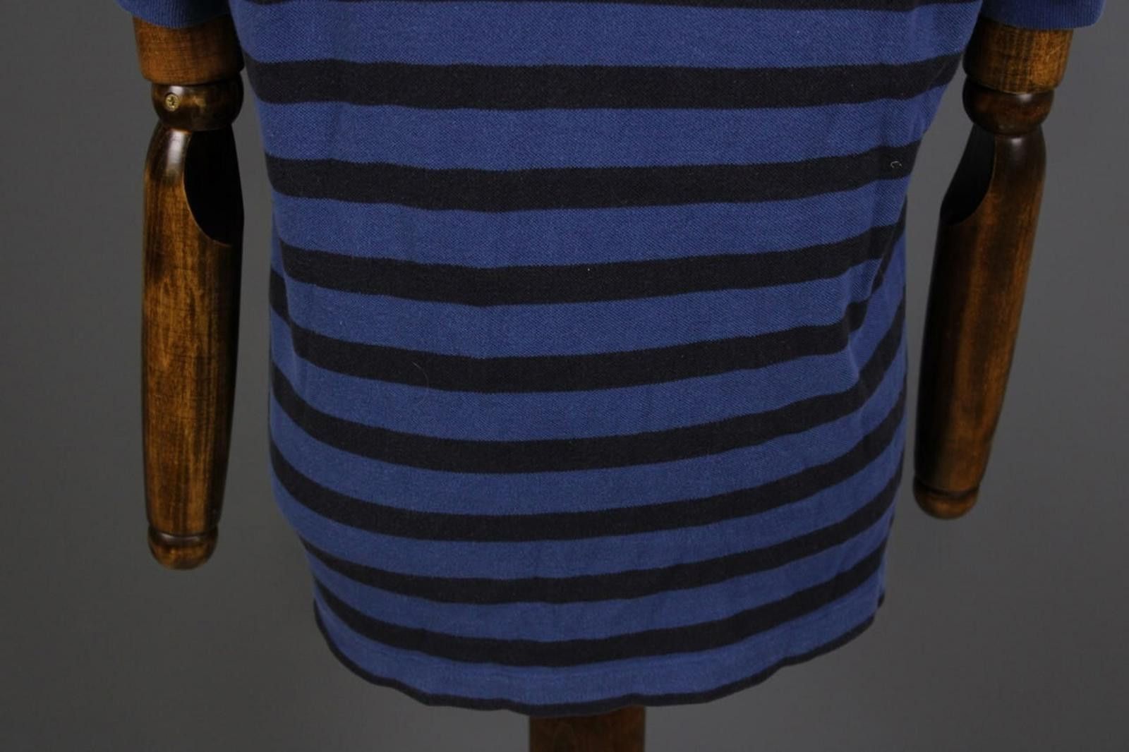 Lacoste Lacoste Blue Striped Short Sleeve Polo Shirt Size 6 / XL Size US XXL / EU 58 / 5 - 9 Thumbnail