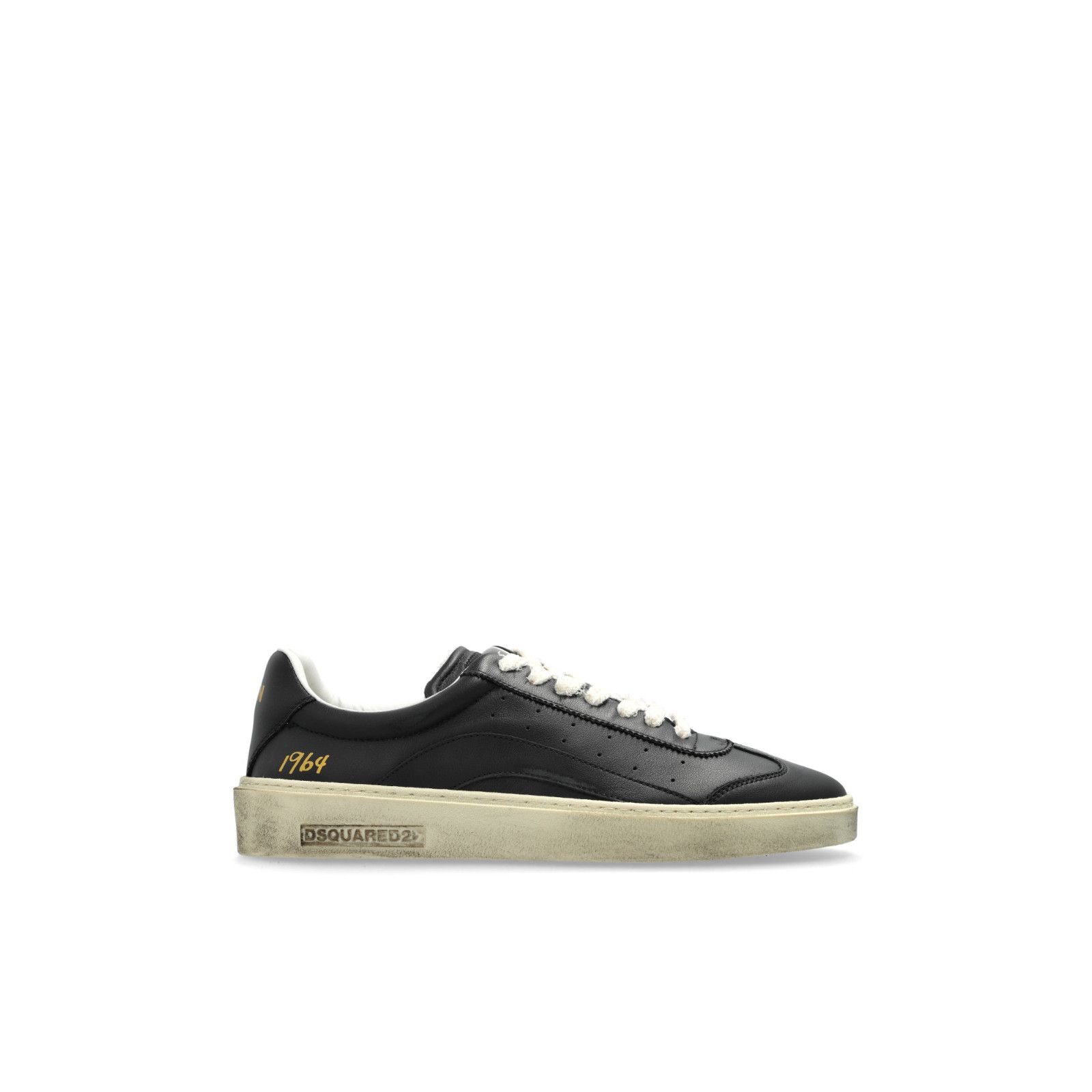 Dsquared2 DSQUARED2 Rider Black Leather Sneakers New And Authentic (Me Size US 8 / EU 41 - 5 Thumbnail