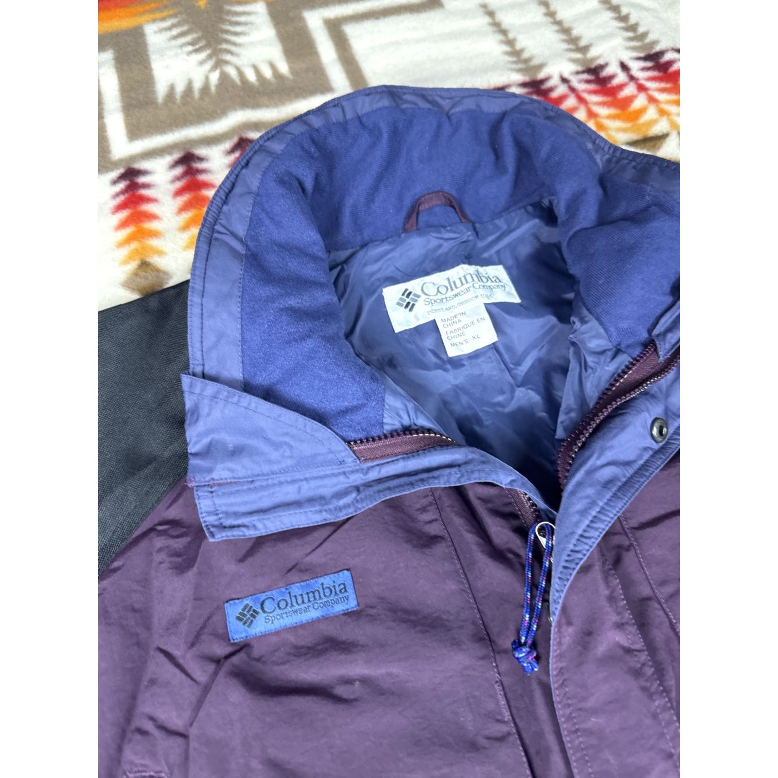 Vintage VINTAGE Columbia Sportswear Parka Jacket Mens XL Blue Maroon Coat 90s coat jacket Size US XL / EU 56 / 4 - 3 Thumbnail
