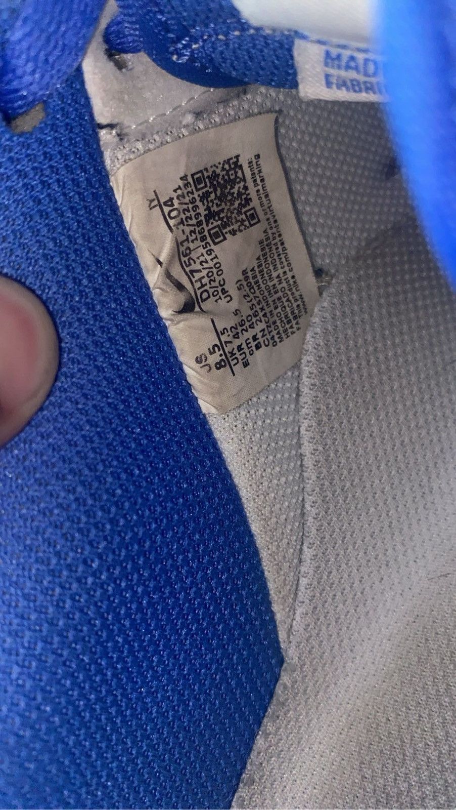 Nike White / Blue Air Force 1 Size US 8.5 / EU 41-42 - 2 Thumbnail