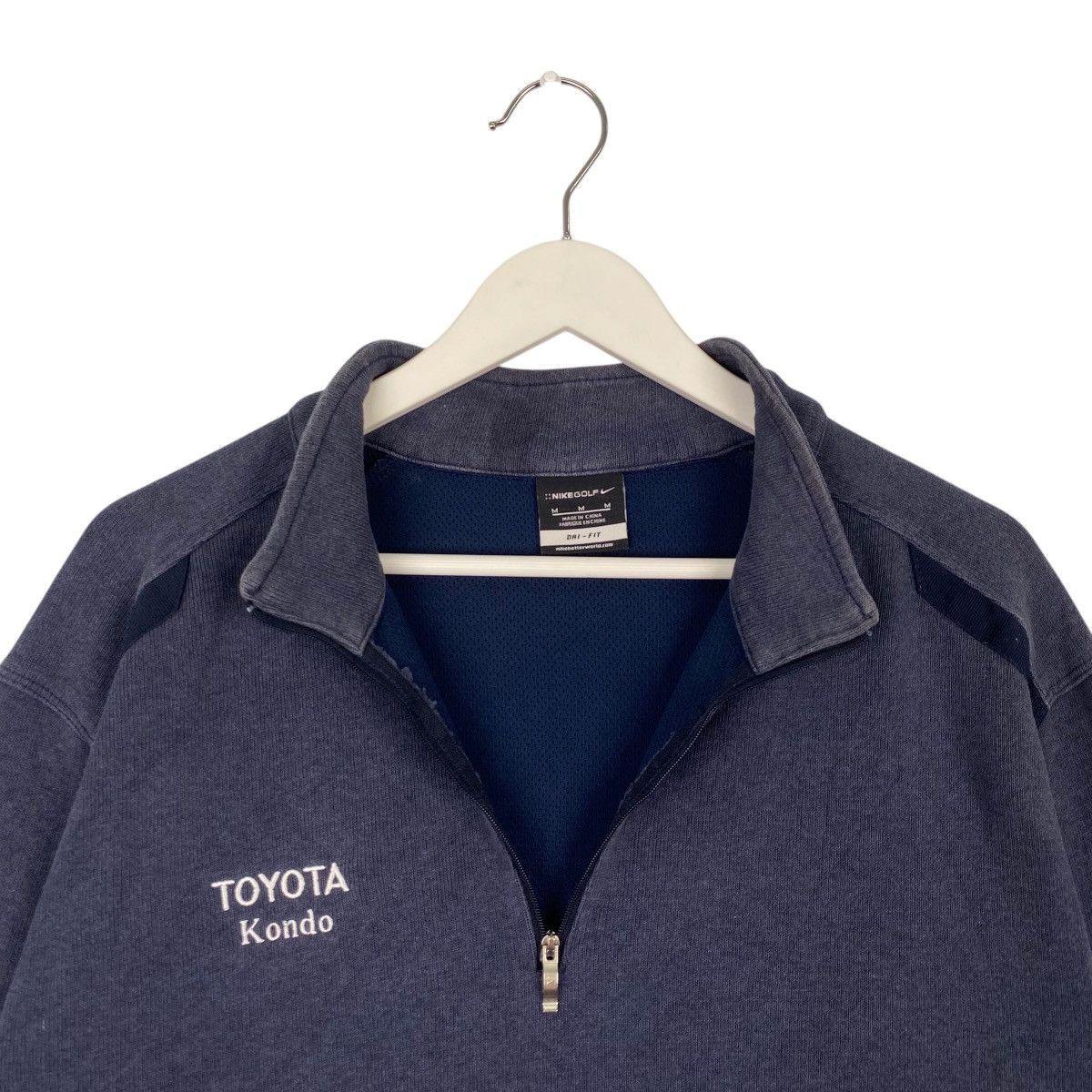 Nike × Vintage Vintage Nike Golf Quarter Zip Sweatshirt Blue Stones Size US M / EU 48-50 / 2 - 5 Thumbnail