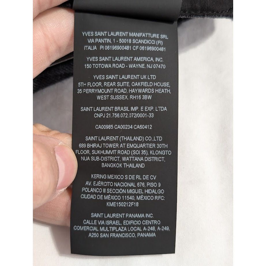 Saint Laurent Paris o1rshd1 Tailleur Rayure Brossee Pant in Gris Anthr Size US 32 / EU 48 - 21 Thumbnail