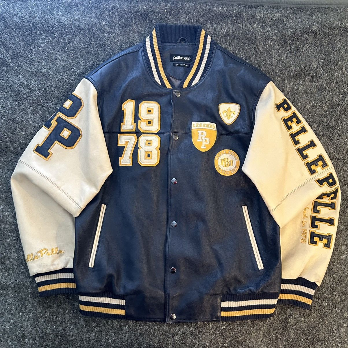 Pelle Pelle Y2K Pelle Pelle Marc Leather Varsity Jacket Size 52 XXL Size US L / EU 52-54 / 3 - 1 Thumbnail