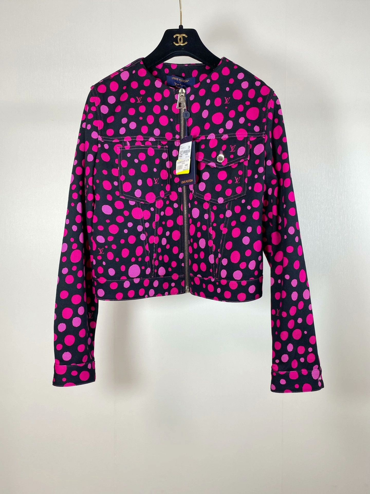 Louis Vuitton LV x Yayoi Kusama Polka Dot Denim Jacket Size S / US 4 / IT 40 - 1 Thumbnail