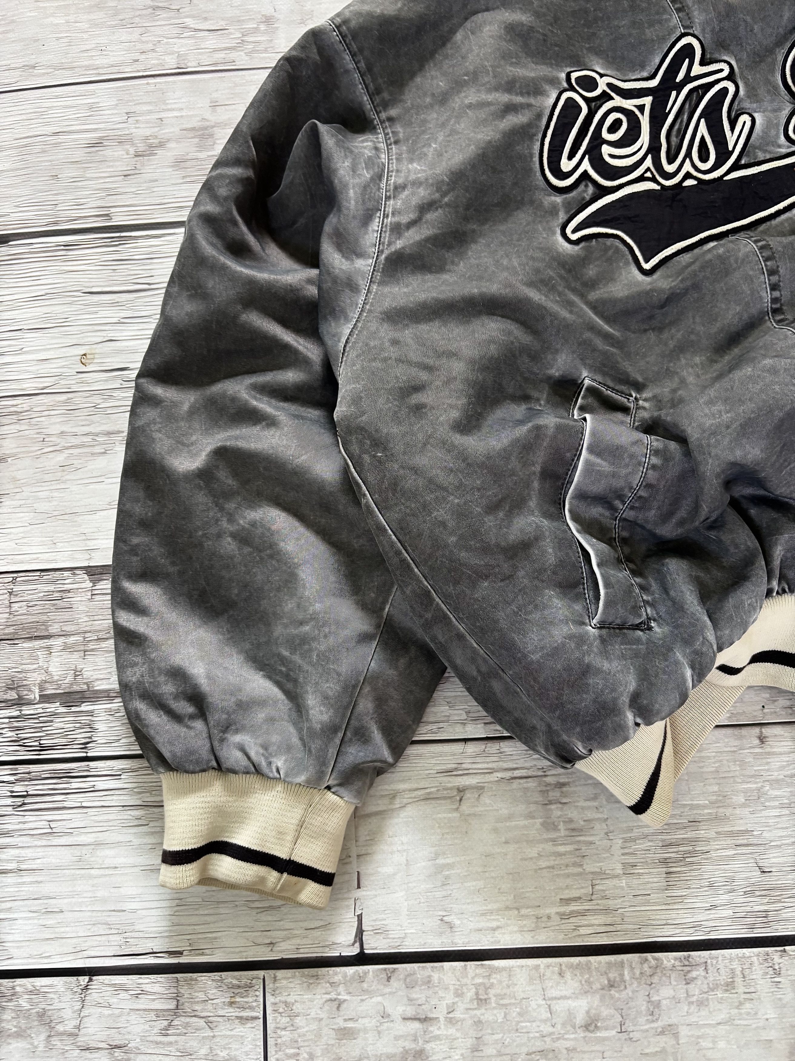 Hysteric Glamour × Japanese Brand VTG Washed Raf Simons Style College Cropped Bomber Jacket Size US S / EU 44-46 / 1 - 7 Thumbnail