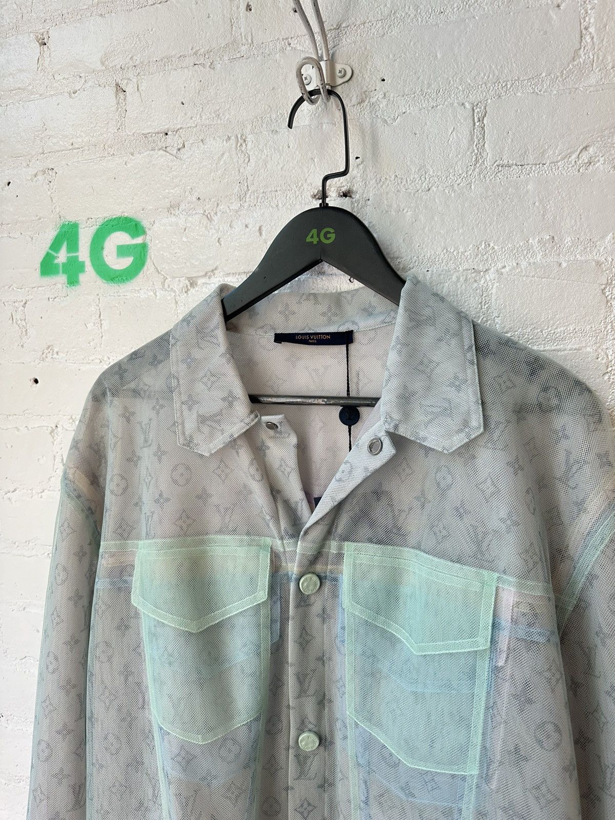 Louis Vuitton LOUIS VUITTON NETTED MONOGRAM JACKET Size US L / EU 52-54 / 3 - 3 Thumbnail