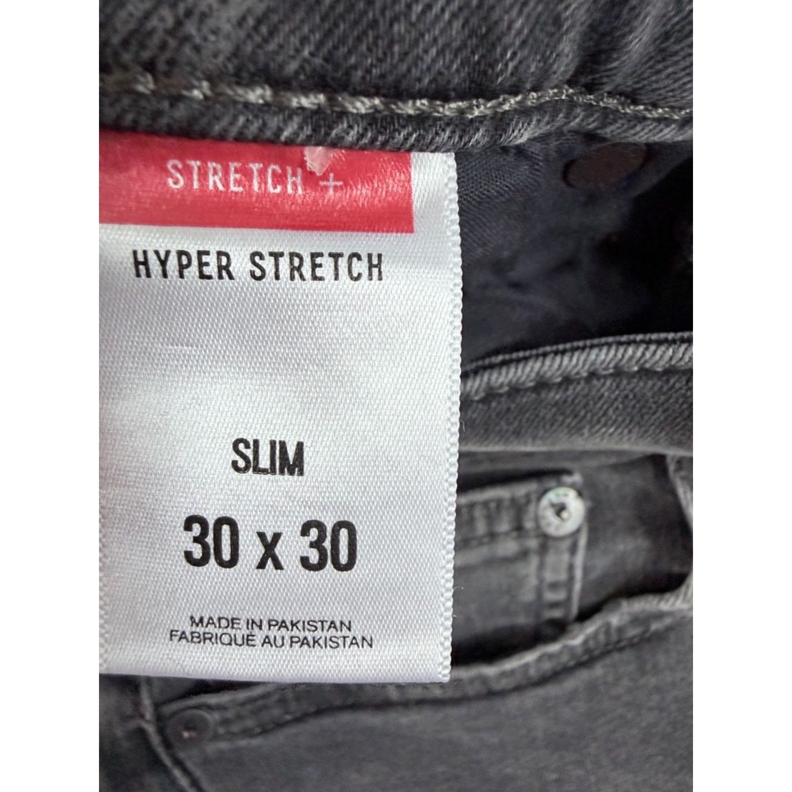 Express Express Men's Gray Slim Fit Hyper Stretch Jeans size 30 Size US 30 / EU 46 - 4 Thumbnail