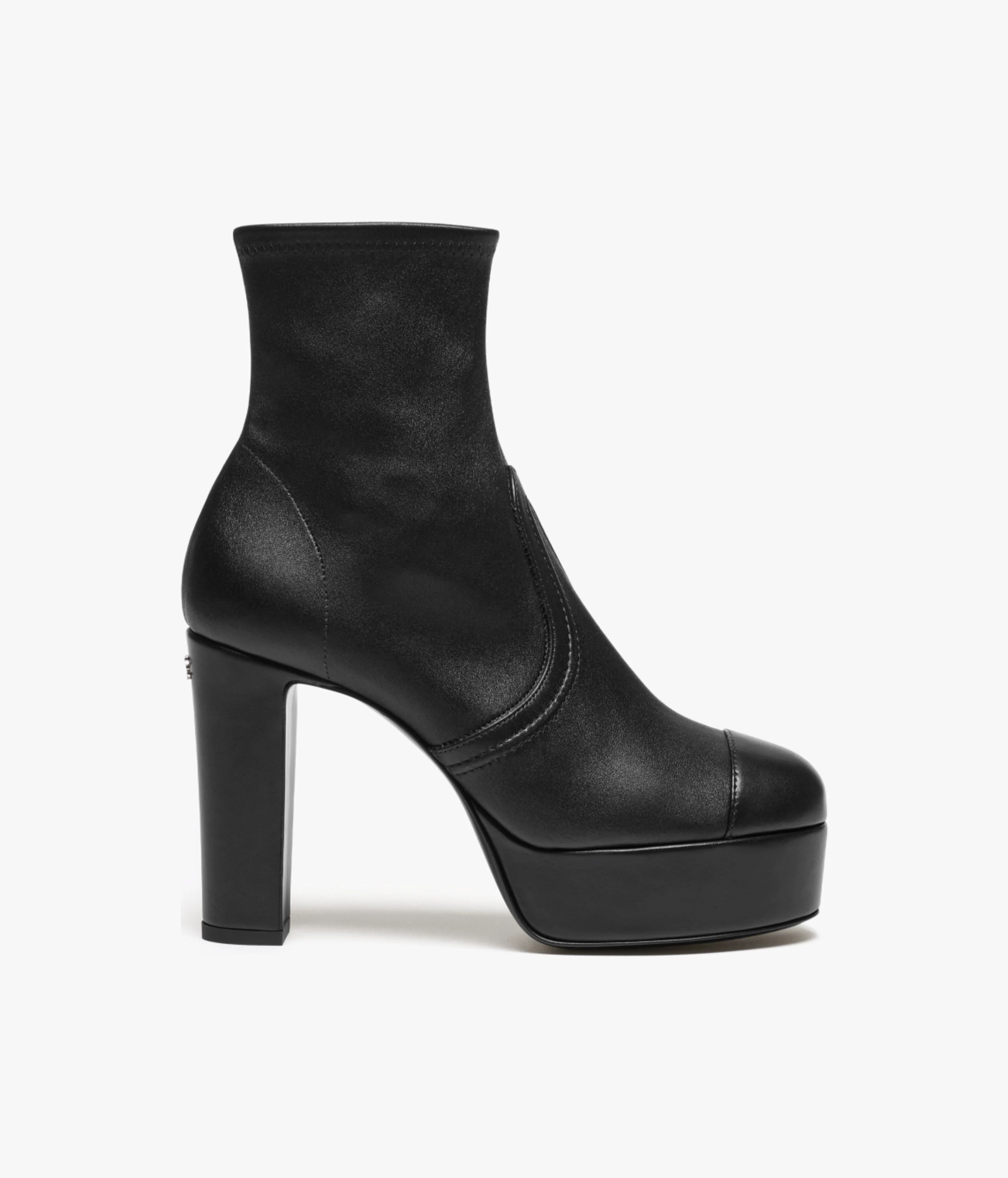 Chanel Chanel 24K Black Short Ankle Platform Block Heel Bootie 39.5 Size US 9.5 / IT 39.5 - 1 Thumbnail