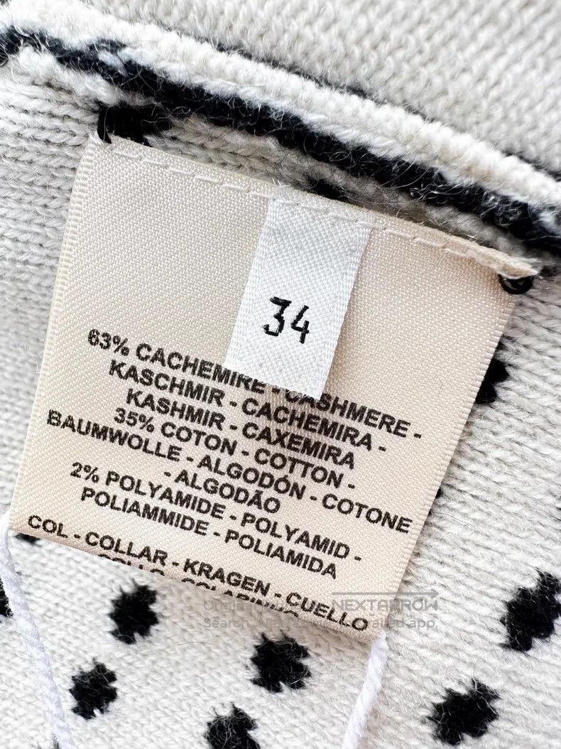 Hermes Hermes Black Cashmere Crochet Zip Up Long Sleeve Sweater Size XXS / US 00 / IT 34 - 5 Thumbnail