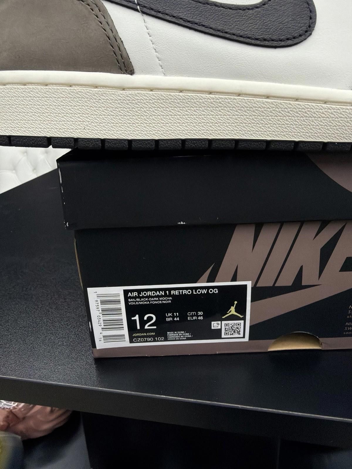 Nike Jordan 1 Retro Low OG Mocha CZ0790-102 Size 12 Brand New Size US 12 / EU 45 - 12 Thumbnail