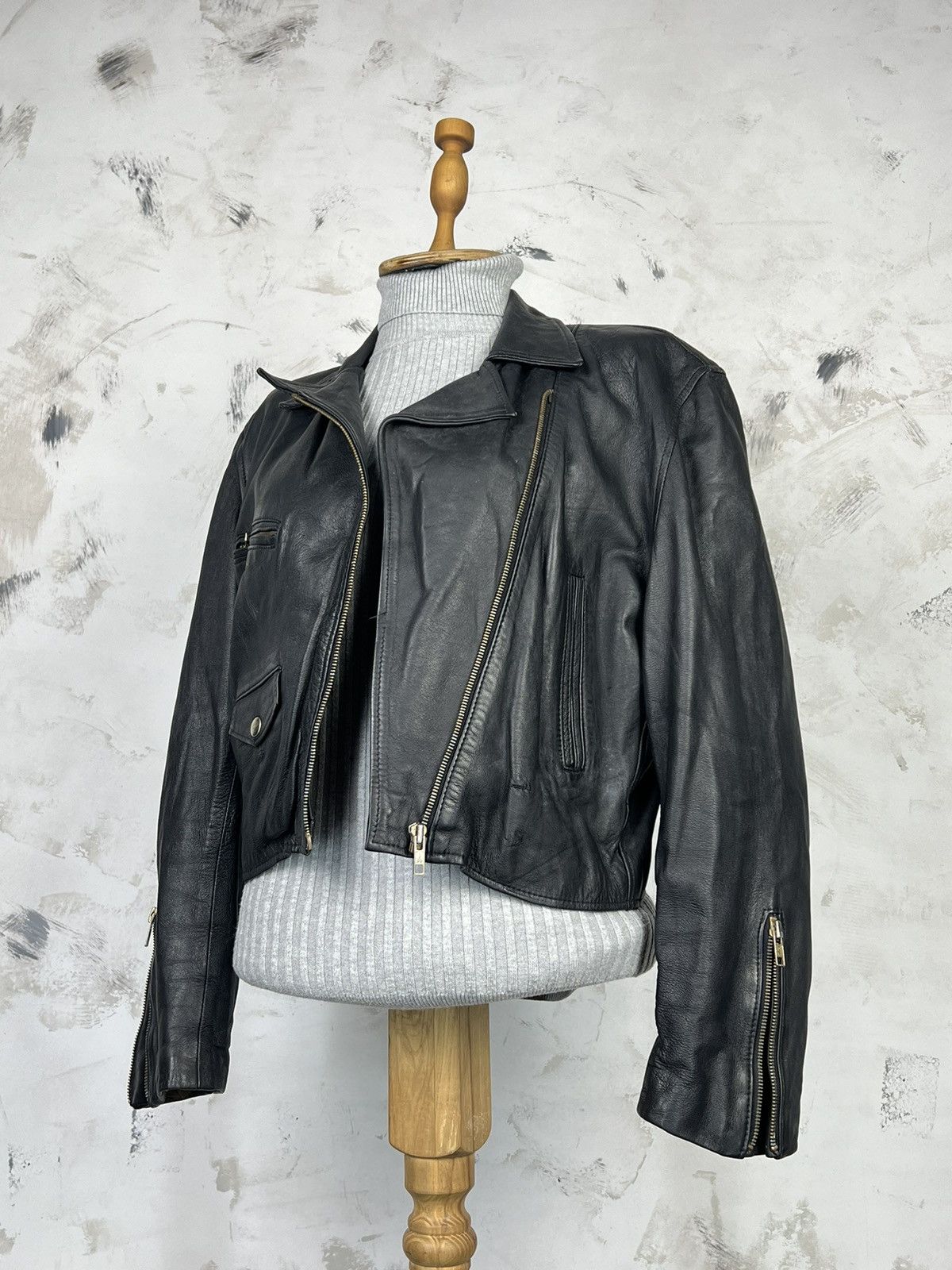 Vera Pelle Vintage Vera Pelle Leather Jacket Size 12 S - M Size S / US 4 / IT 40 - 1 Thumbnail